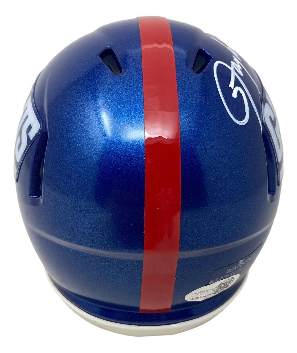 Lawrence Taylor Signed New York Giants Mini Speed Helmet JSA QR Hologram - Image 2