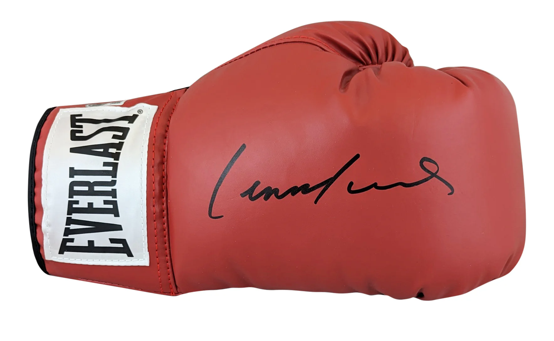 Lennox Lewis Authentic Signed Red Right Hand Everlast Glove W/ Case BAS Witness - Image 3