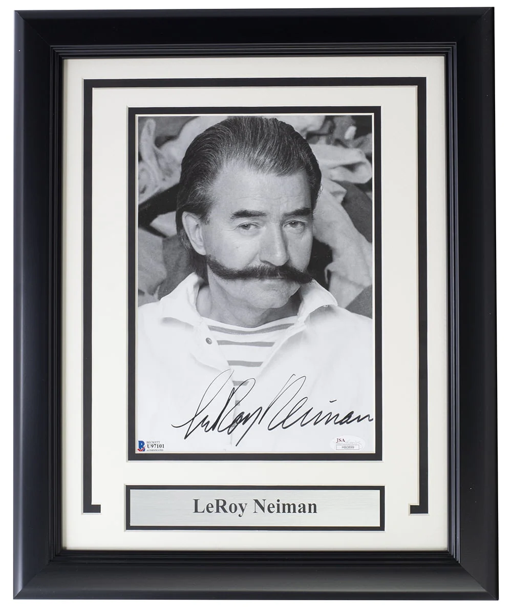 LeRoy Neiman Signed Framed 8x10 Photo BAS - Image 5