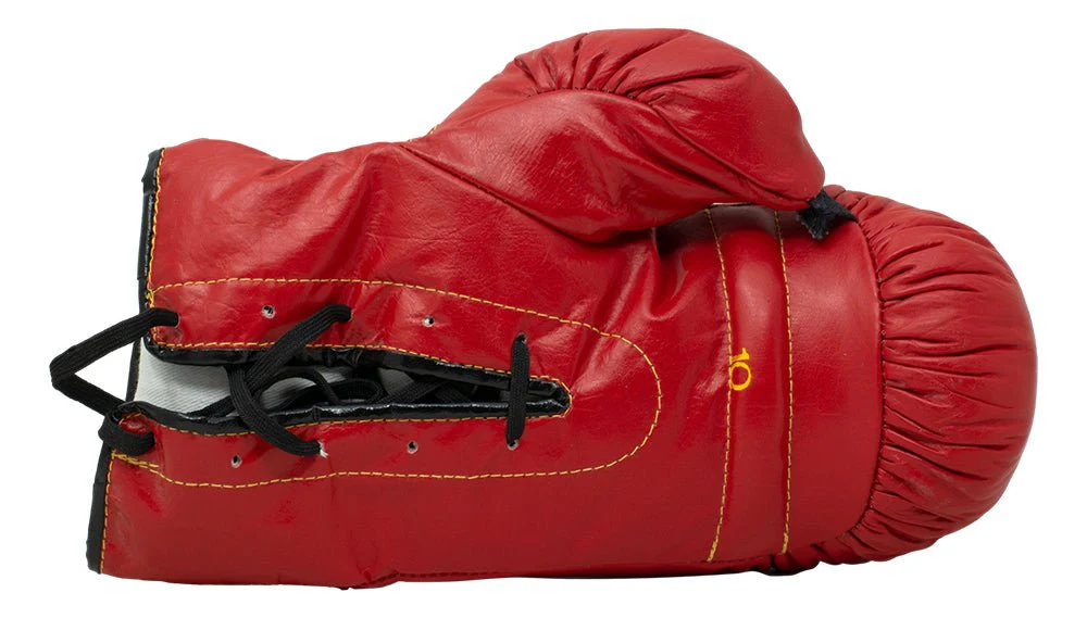 LeRoy Neiman Signed Red Left Everlast Boxing Glove BAS - Image 3