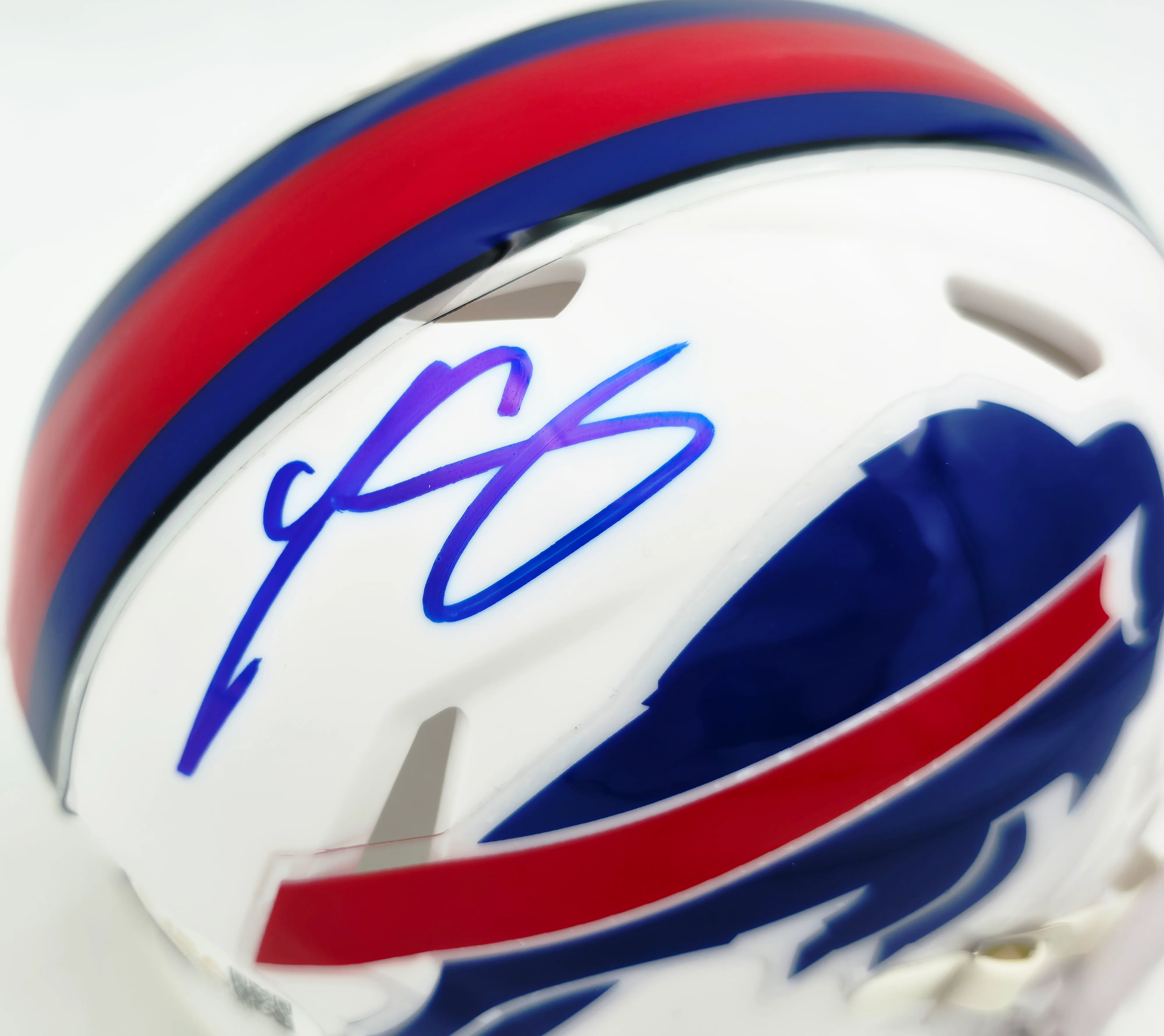 LeSean McCoy Autographed Buffalo Bills White Speed Mini Helmet JSA Witness Stock #261966 - Image 2