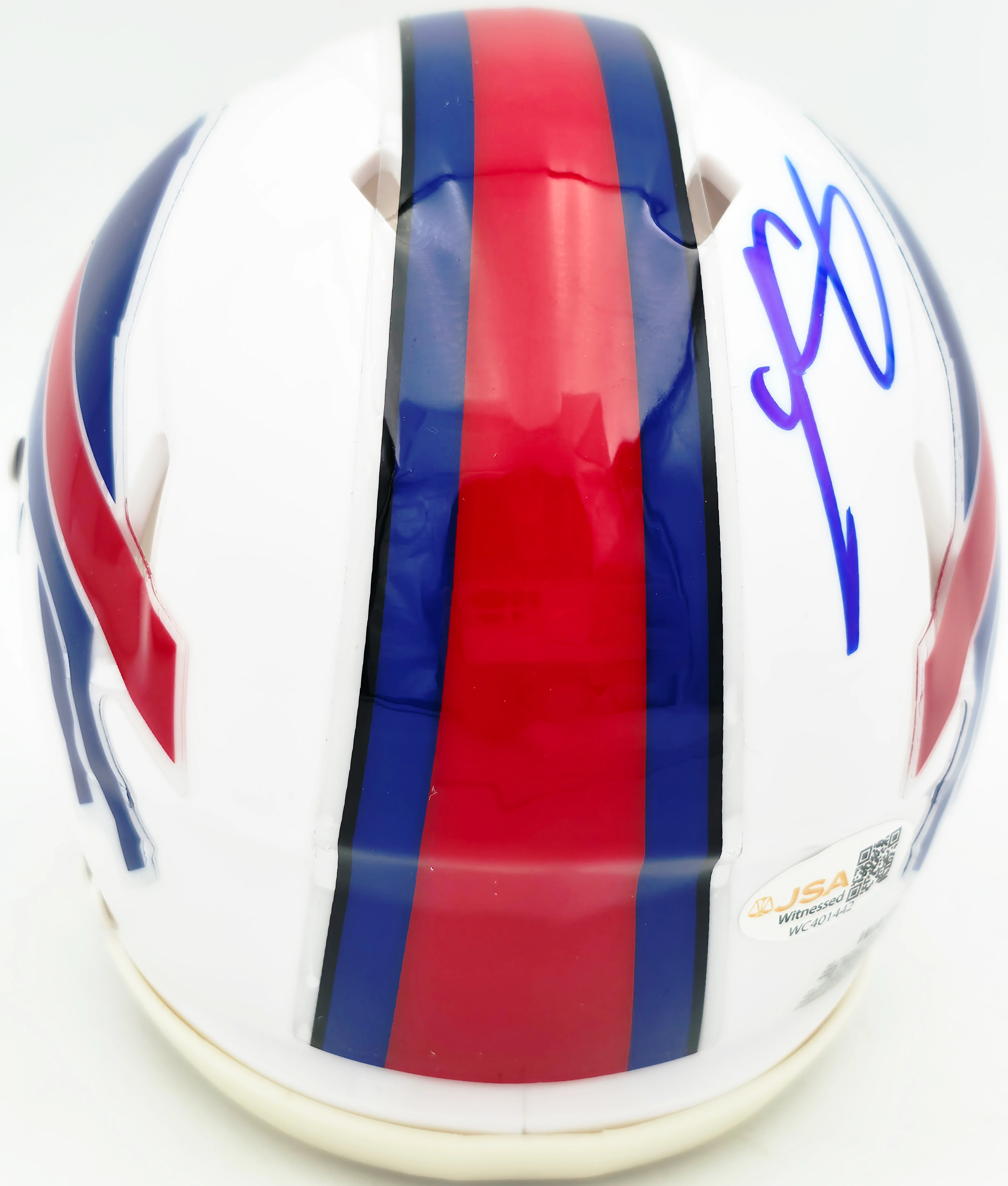 LeSean McCoy Autographed Buffalo Bills White Speed Mini Helmet JSA Witness Stock #261966 - Image 5