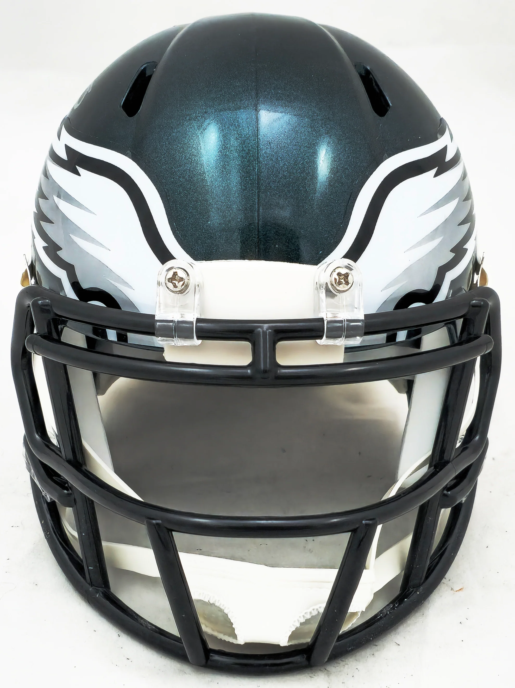 LeSean McCoy Autographed Philadelphia Eagles Green Speed Mini Helmet Beckett BAS Witness Stock #223739 - Image 3