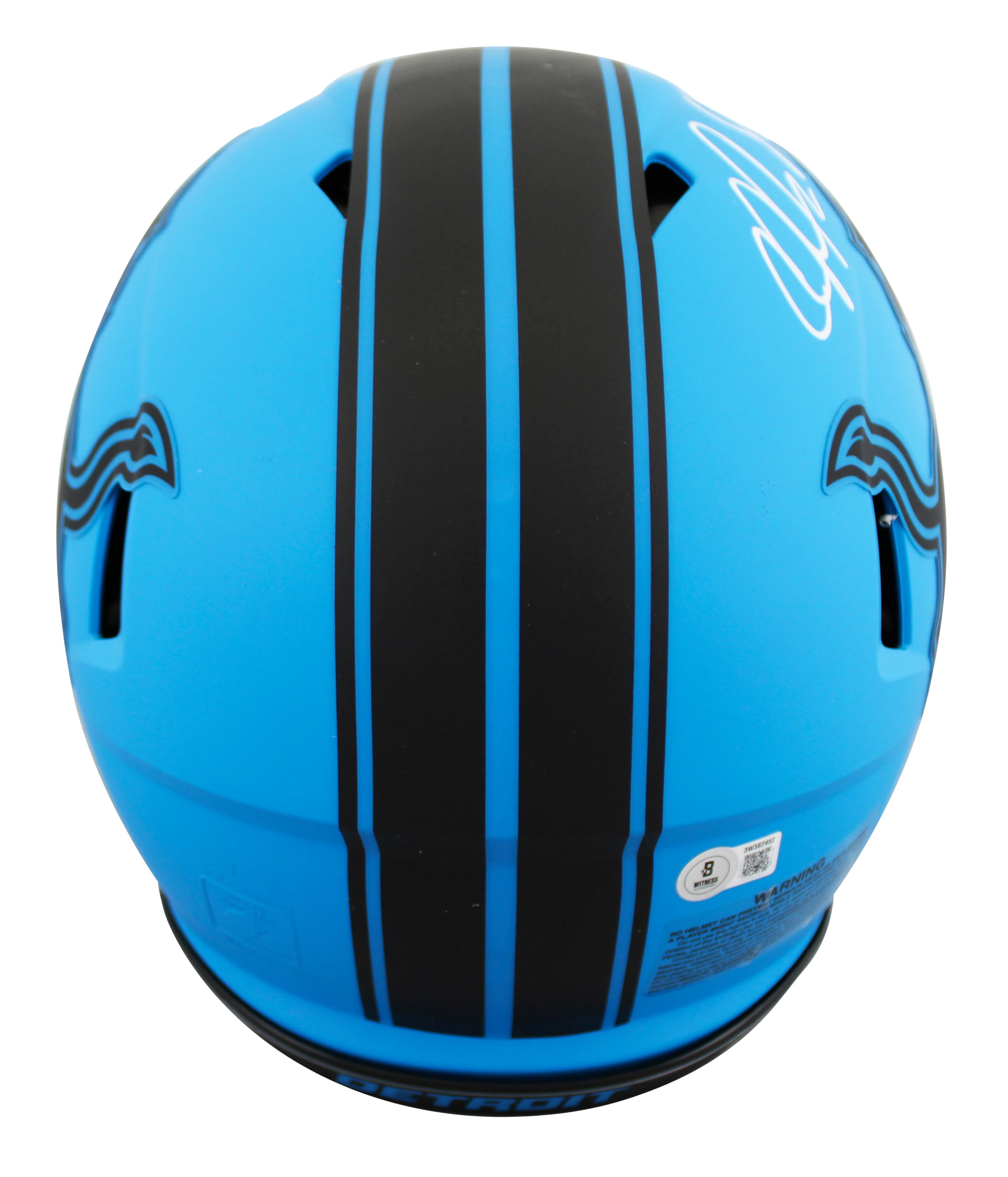 Lions Calvin Johnson Signed Rave Full Size Speed Proline Helmet W/ Case BAS Wit - Image 4