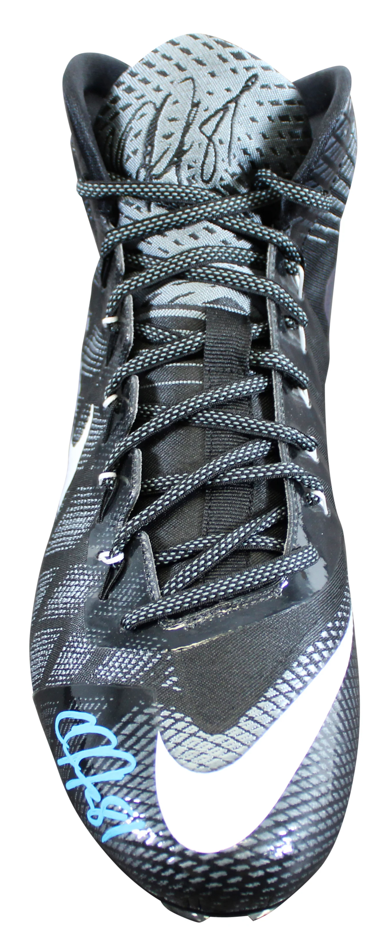 Lions Calvin Johnson Signed Signature Series Right Football Cleat BAS Witnessed - Image 4