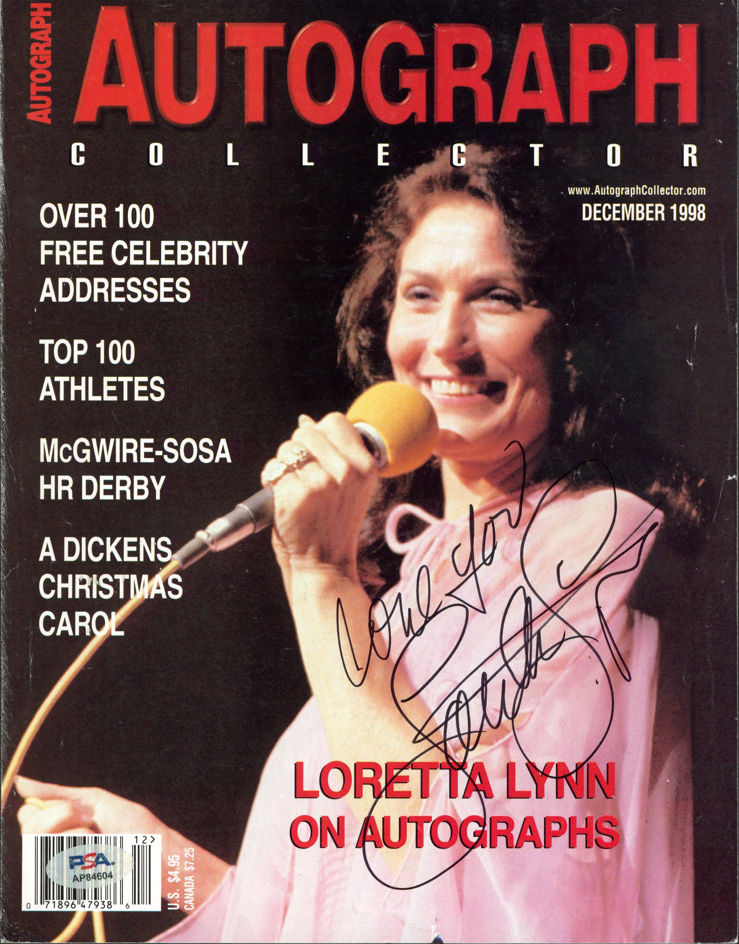 Loretta Lynn Signed Autograph Collector Magazine Cover Dec. 1998 PSA/DNA AP84604 - Image 2