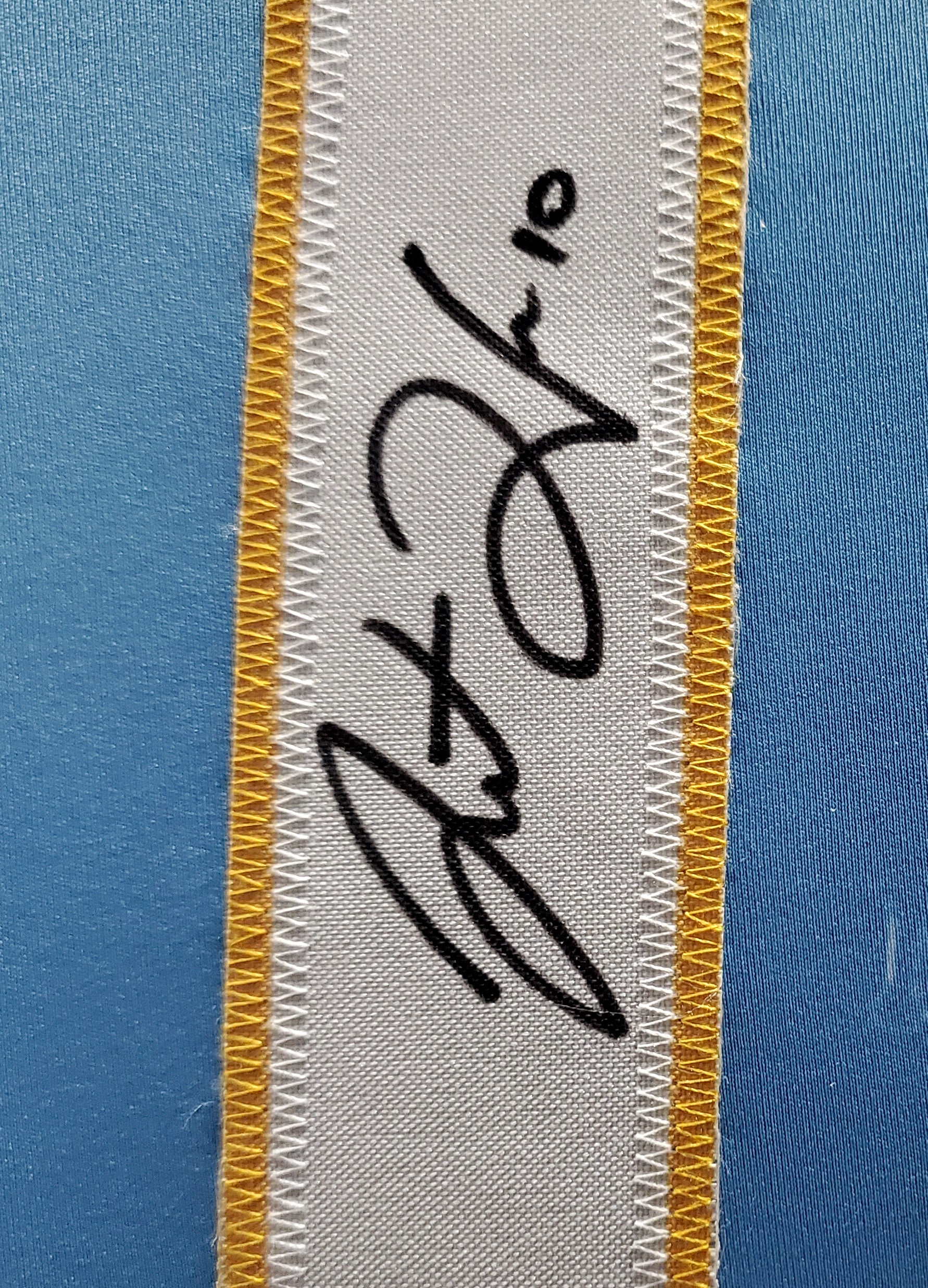 Los Angeles Chargers Justin Herbert Autographed Framed Powder Blue Jersey Beckett BAS Stock #191176 - Image 3