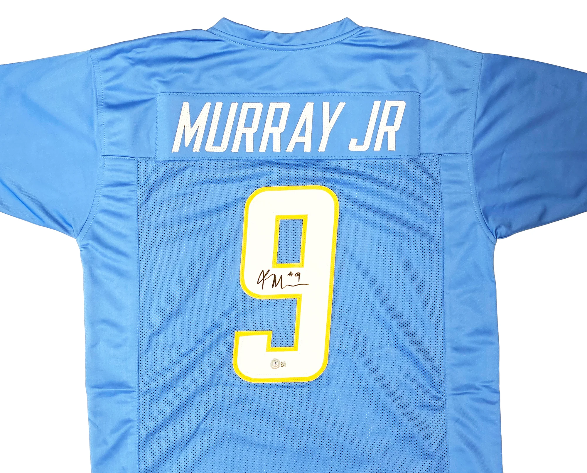 Los Angeles Chargers Kenneth Murray Jr. Autographed Powder Blue Jersey Beckett BAS Witness Stock #215958 - Image 3