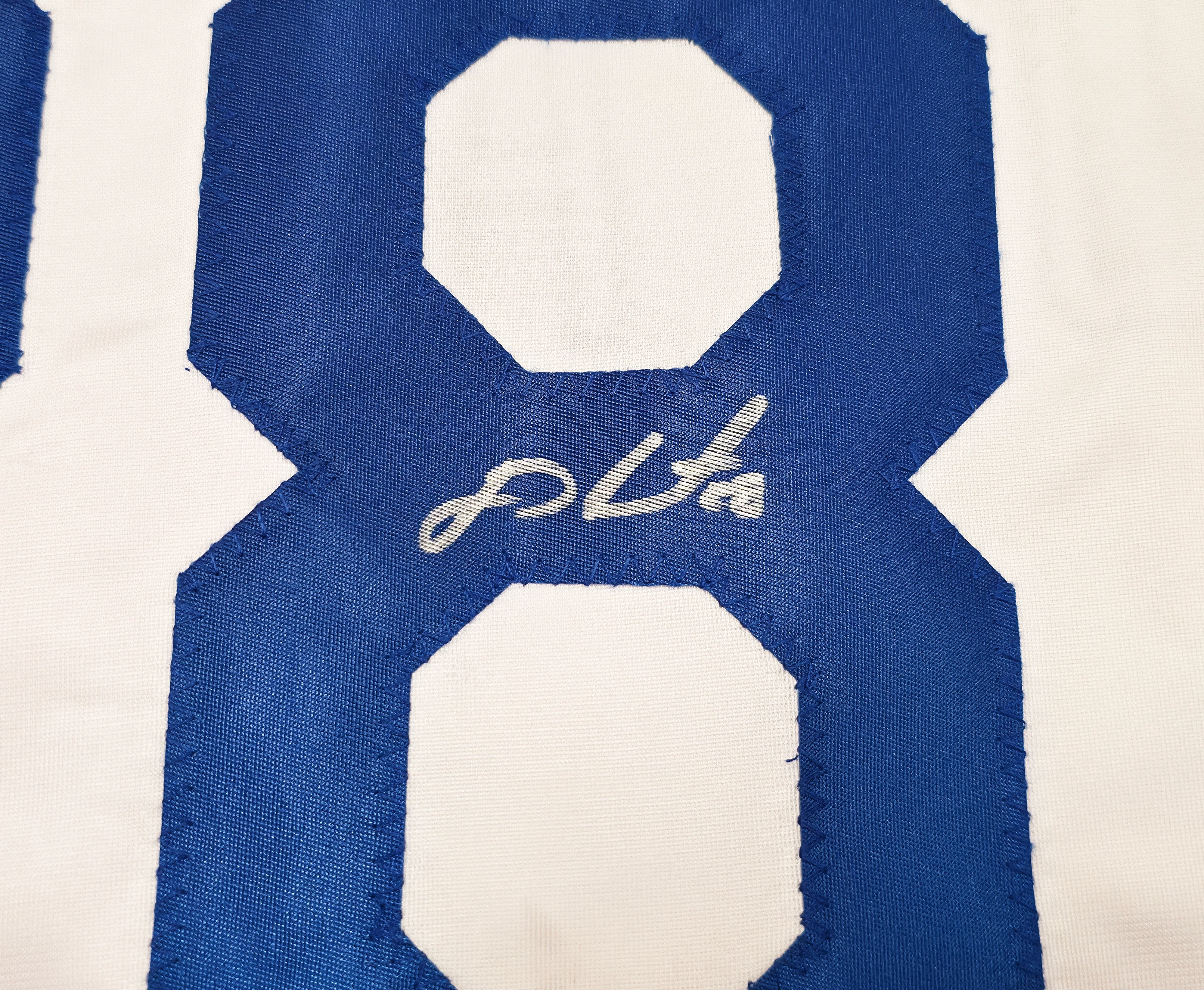 Los Angeles Dodgers JD Martinez Autographed White Jersey Beckett BAS Witness Stock #256899 - Image 4