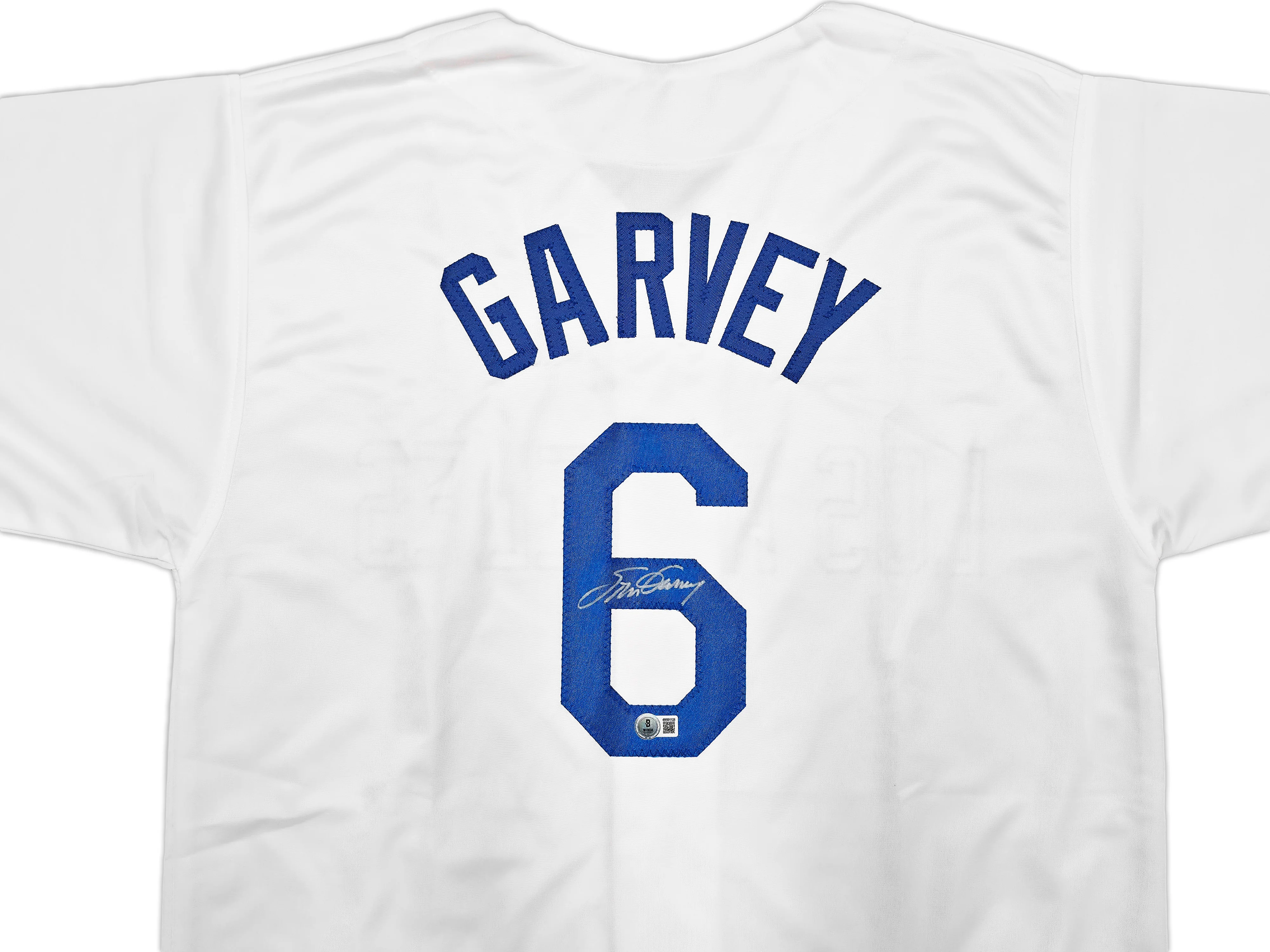 Los Angeles Dodgers Steve Garvey Autographed White Jersey Beckett BAS Witness Stock #256840 - Image 3