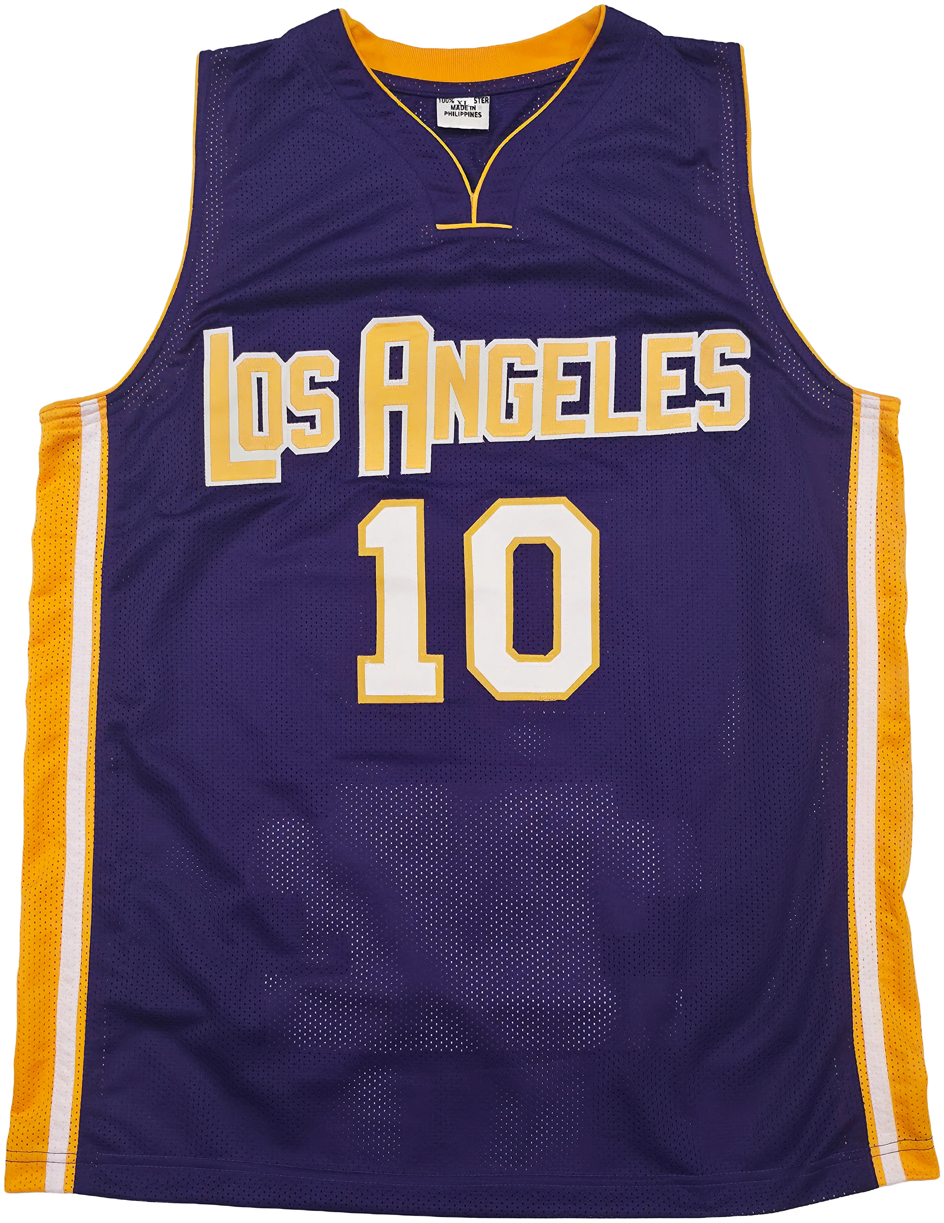 Los Angeles Lakers Steve Nash Autographed Purple Stat Jersey Beckett BAS Witness Stock #252474 - Image 5
