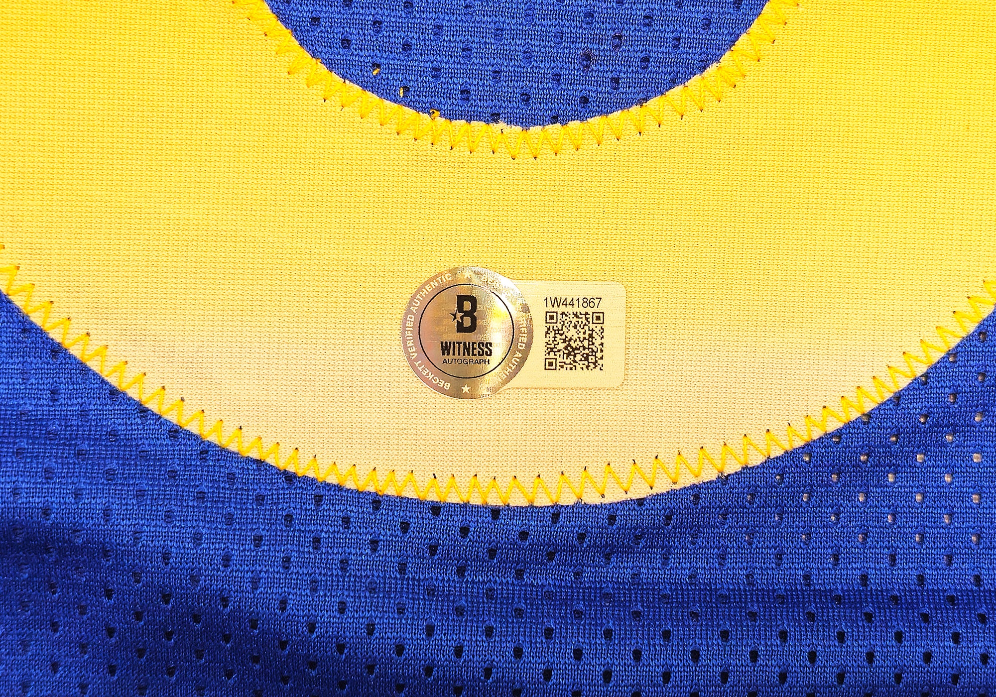 Los Angeles Rams Aaron Donald Autographed Blue Jersey Beckett BAS Witness Stock #224834 - Image 5