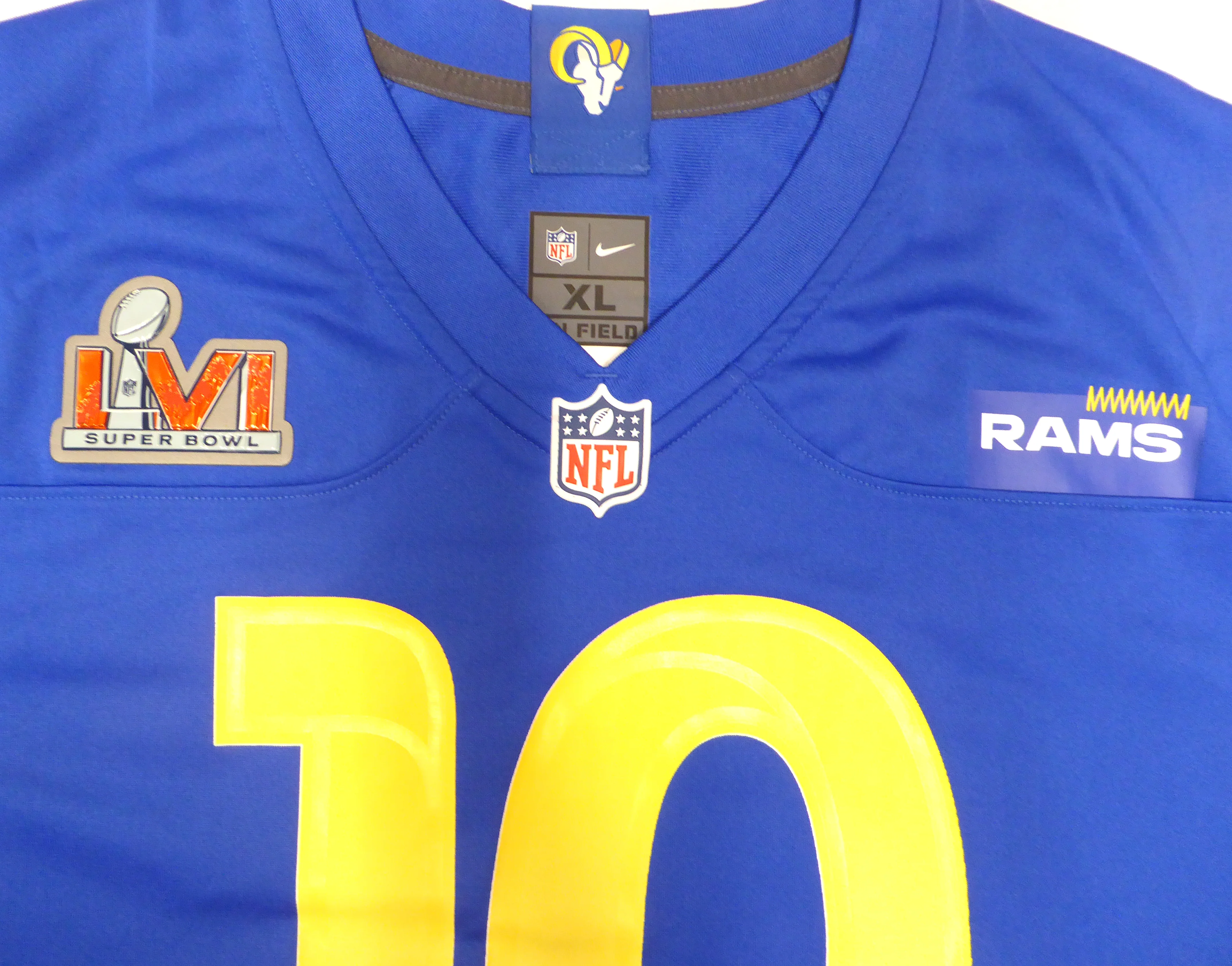 Los Angeles Rams Cooper Kupp Autographed Blue Nike Jersey Size XL Fanatics Holo #B504920 - Image 5