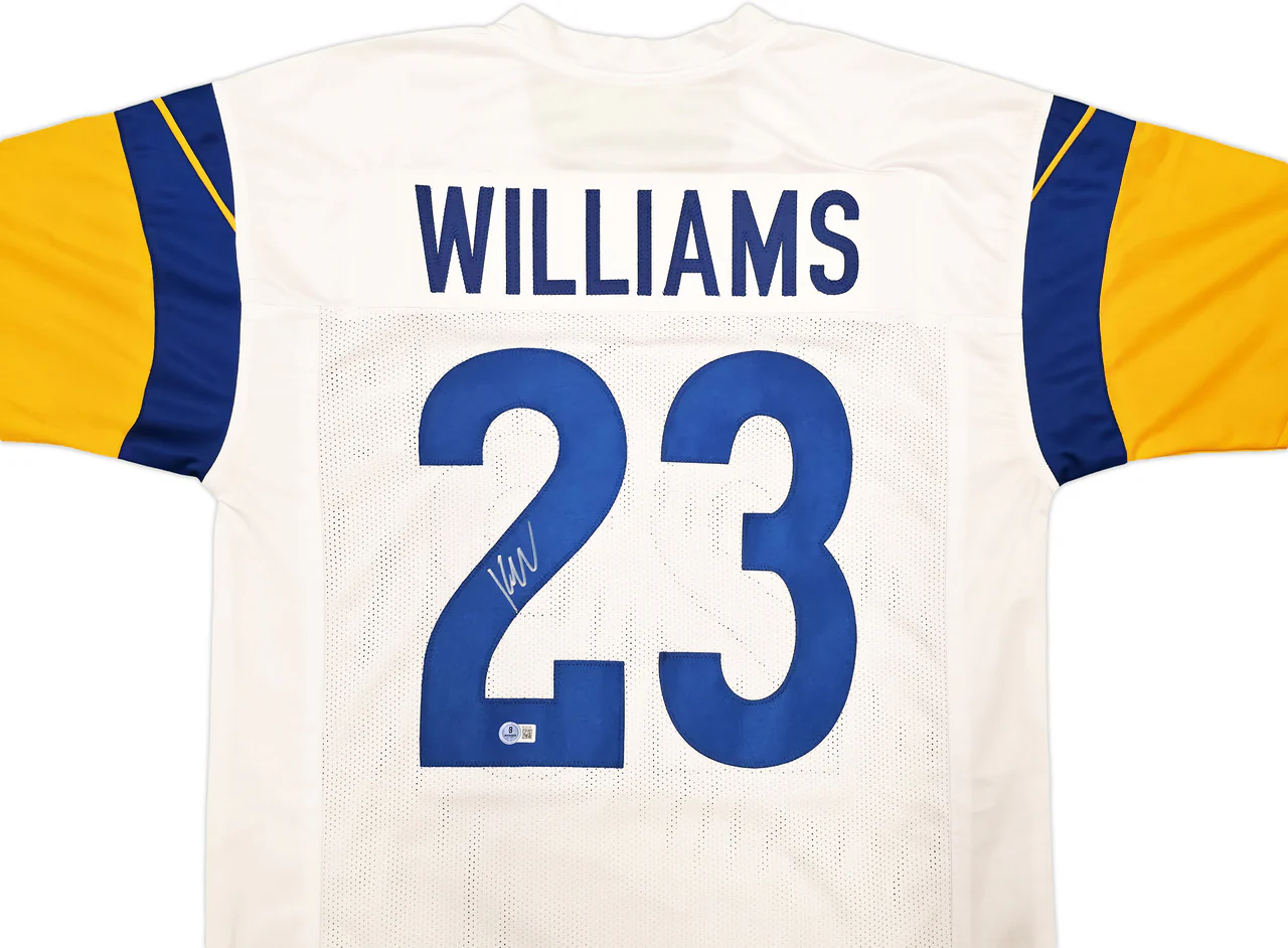 Los Angeles Rams Kyren Williams Autographed White Jersey Beckett BAS QR Stock #243020 - Image 3