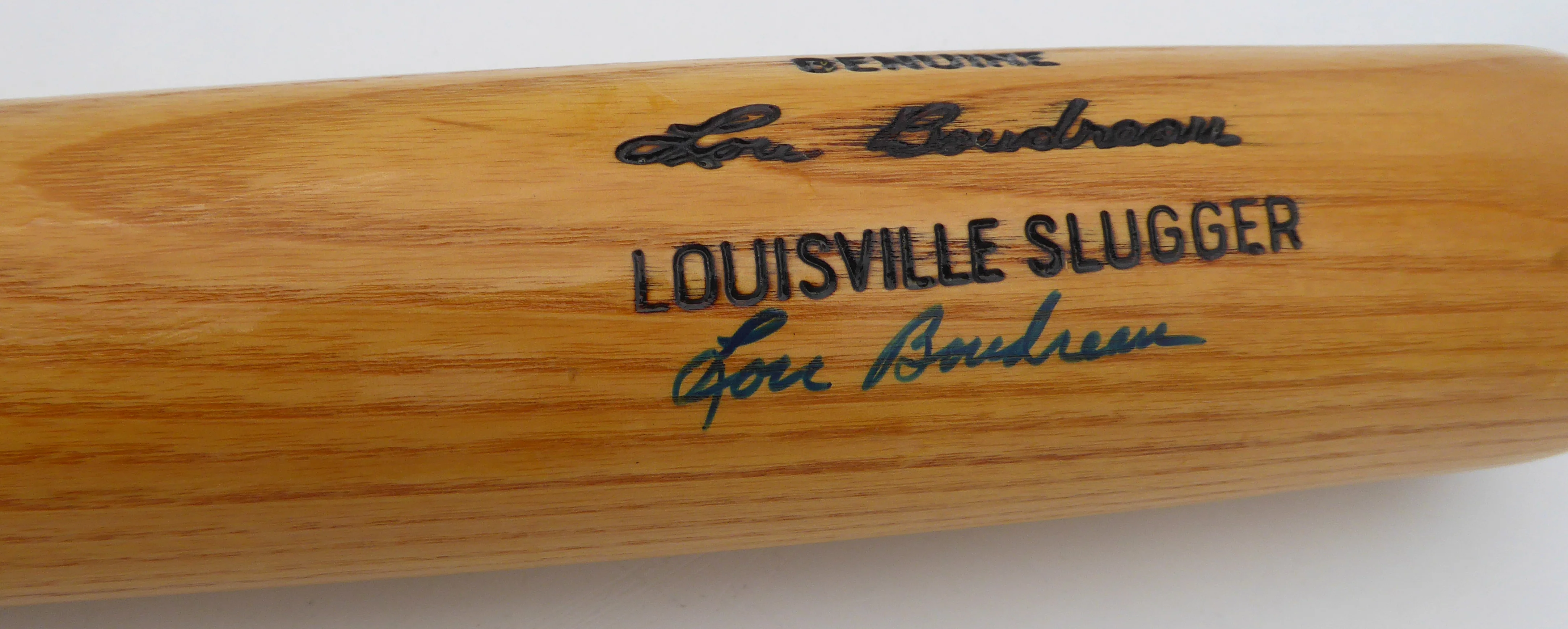 Lou Boudreau Autographed Louisville Slugger Bat Chicago Cubs Beckett BAS QR #BM00464 - Image 3
