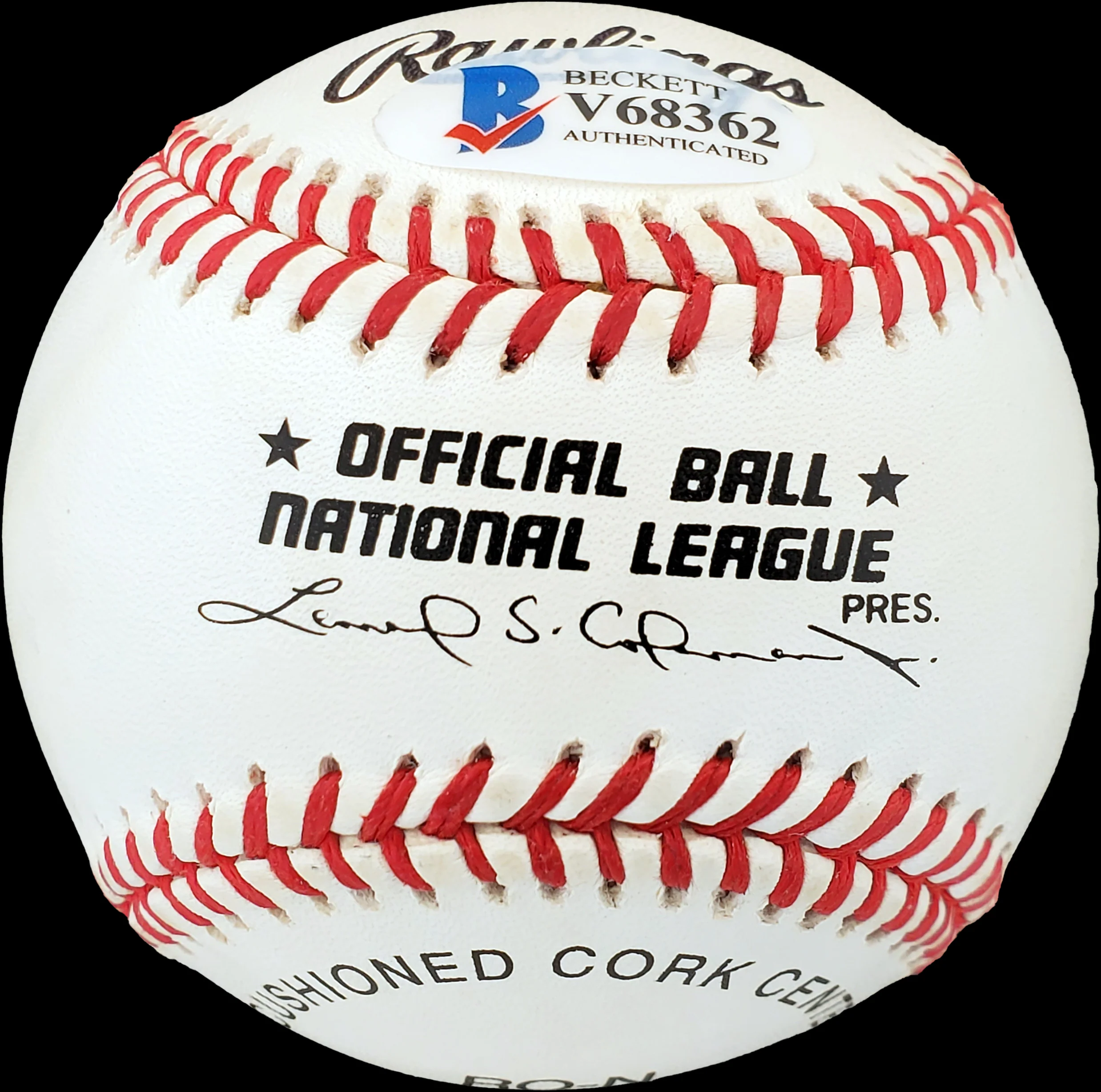 Lou Limmer Autographed Official NL Baseball Philadelphia A's Beckett BAS #V68362 - Image 2