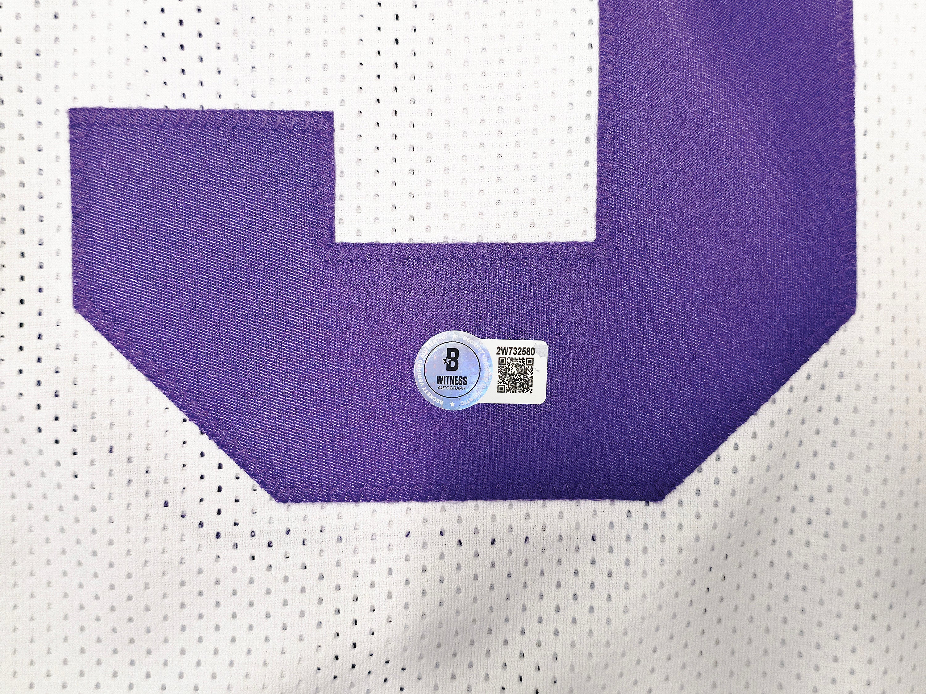 LSU Tigers Odell Beckham Jr. Autographed White Jersey Beckett BAS Witness Stock #242682 - Image 5