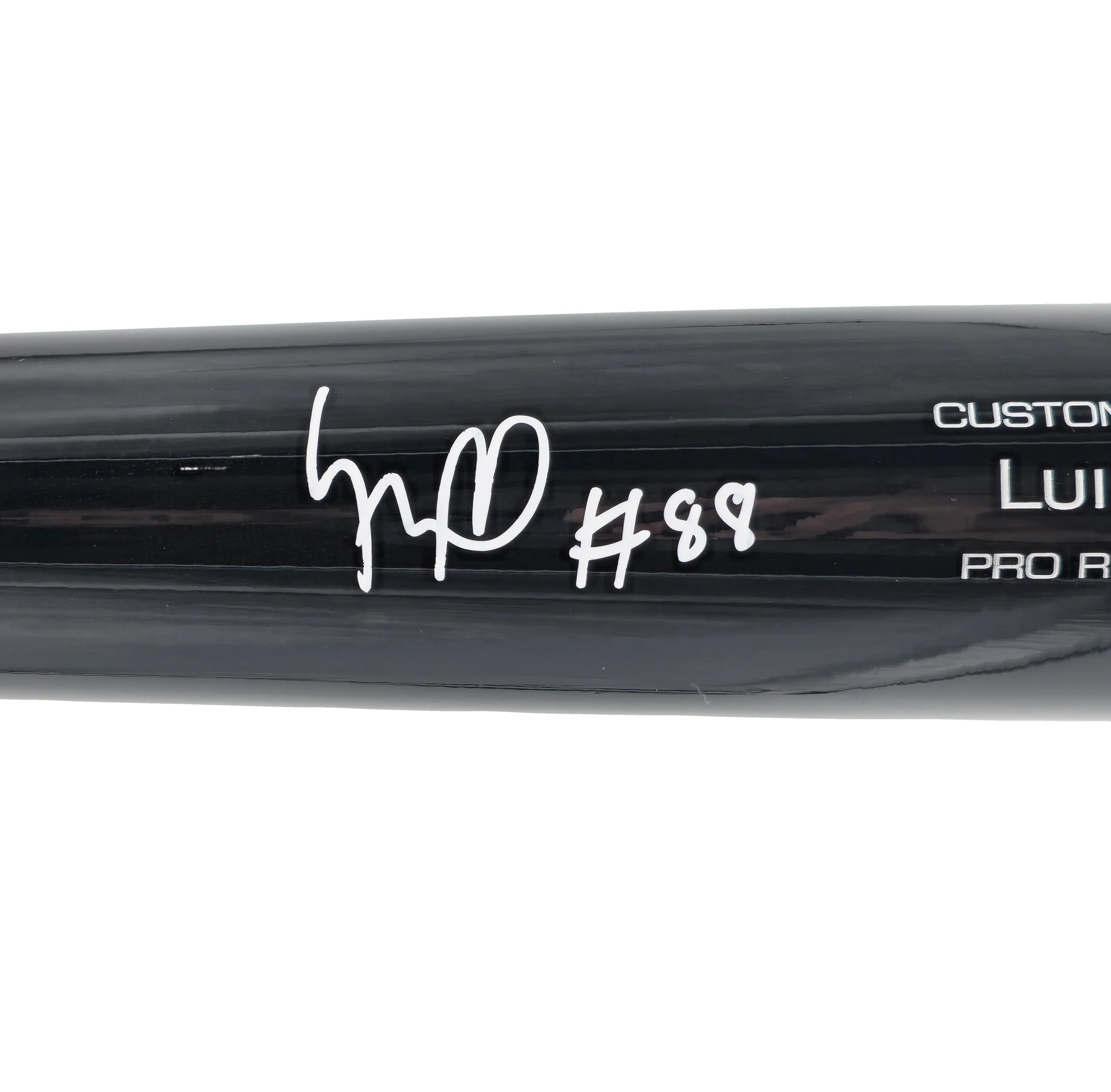 Luis Robert Jr. Autographed Black & Blonde Victus Player Model Baseball Bat Chicago White Sox Beckett BAS Witness Stock #227297 - Image 3