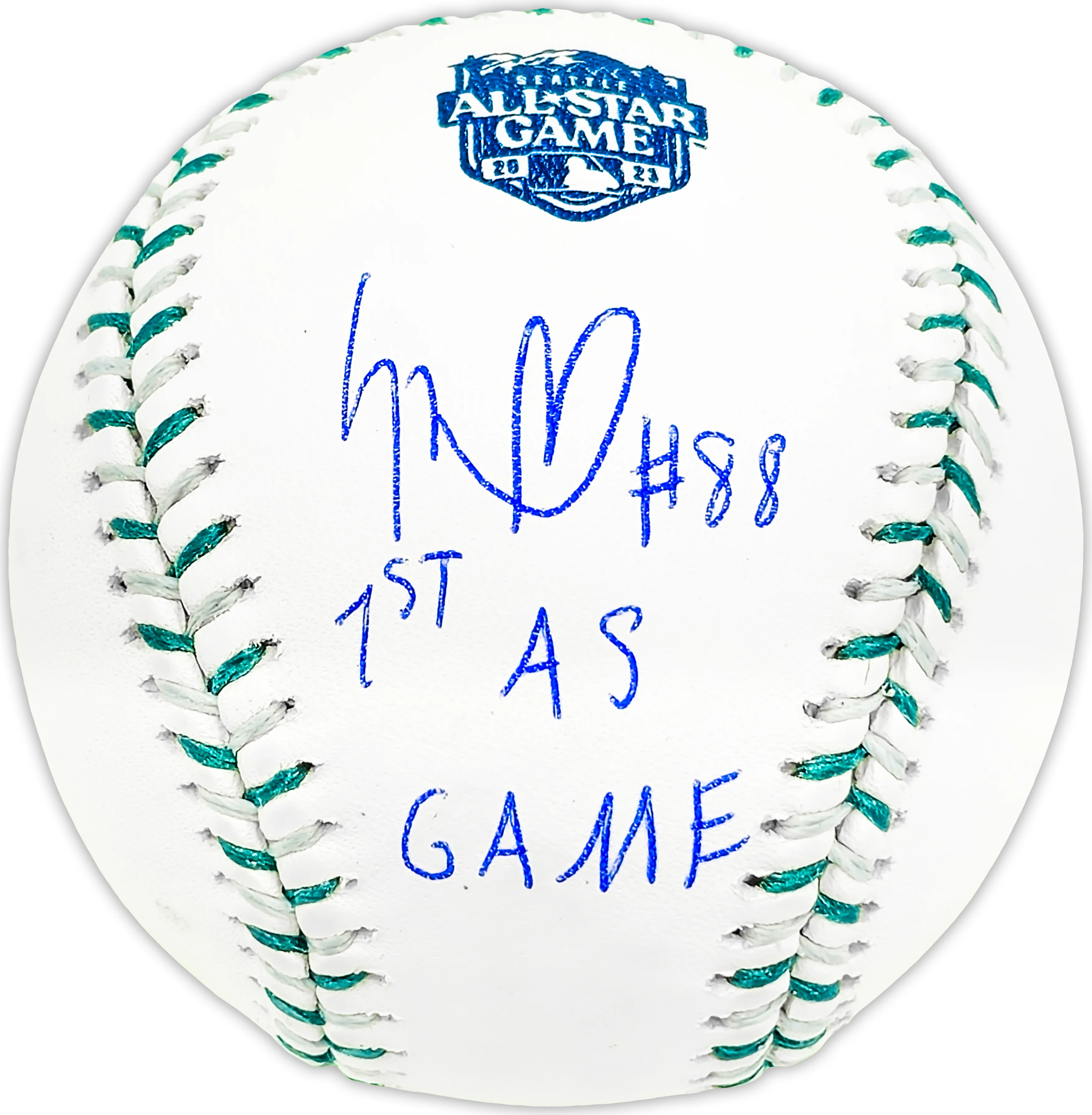 Luis Robert Jr. Autographed Official 2023 All Star Game Logo MLB Game Baseball Chicago White Sox "1st AS Game" Beckett BAS Witness Stock #227326 - Image 2