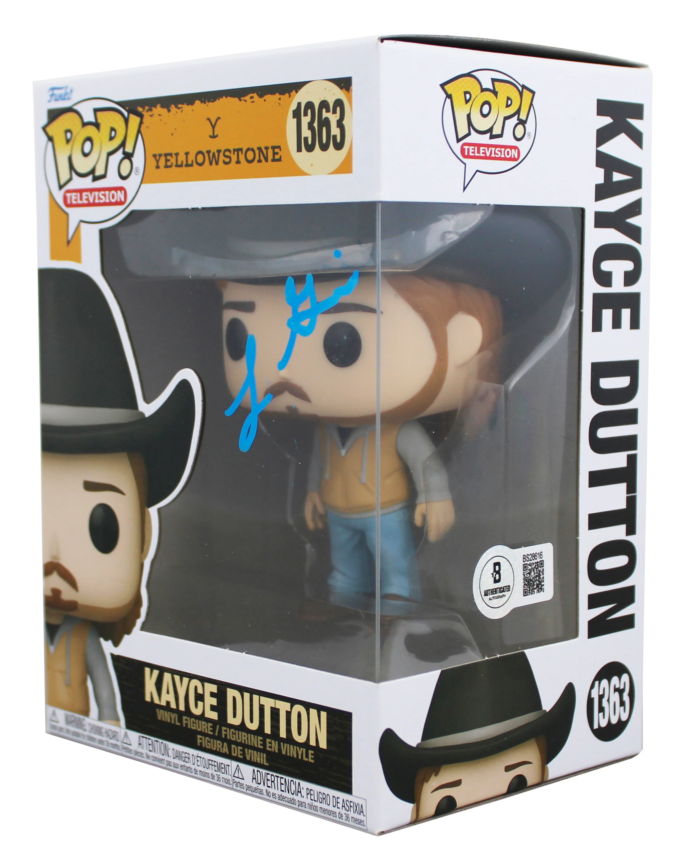 Luke Grimes Yellowstone Signed Kayce Dutton #1363 Funko Pop Figure BAS #BS28616 - Image 3
