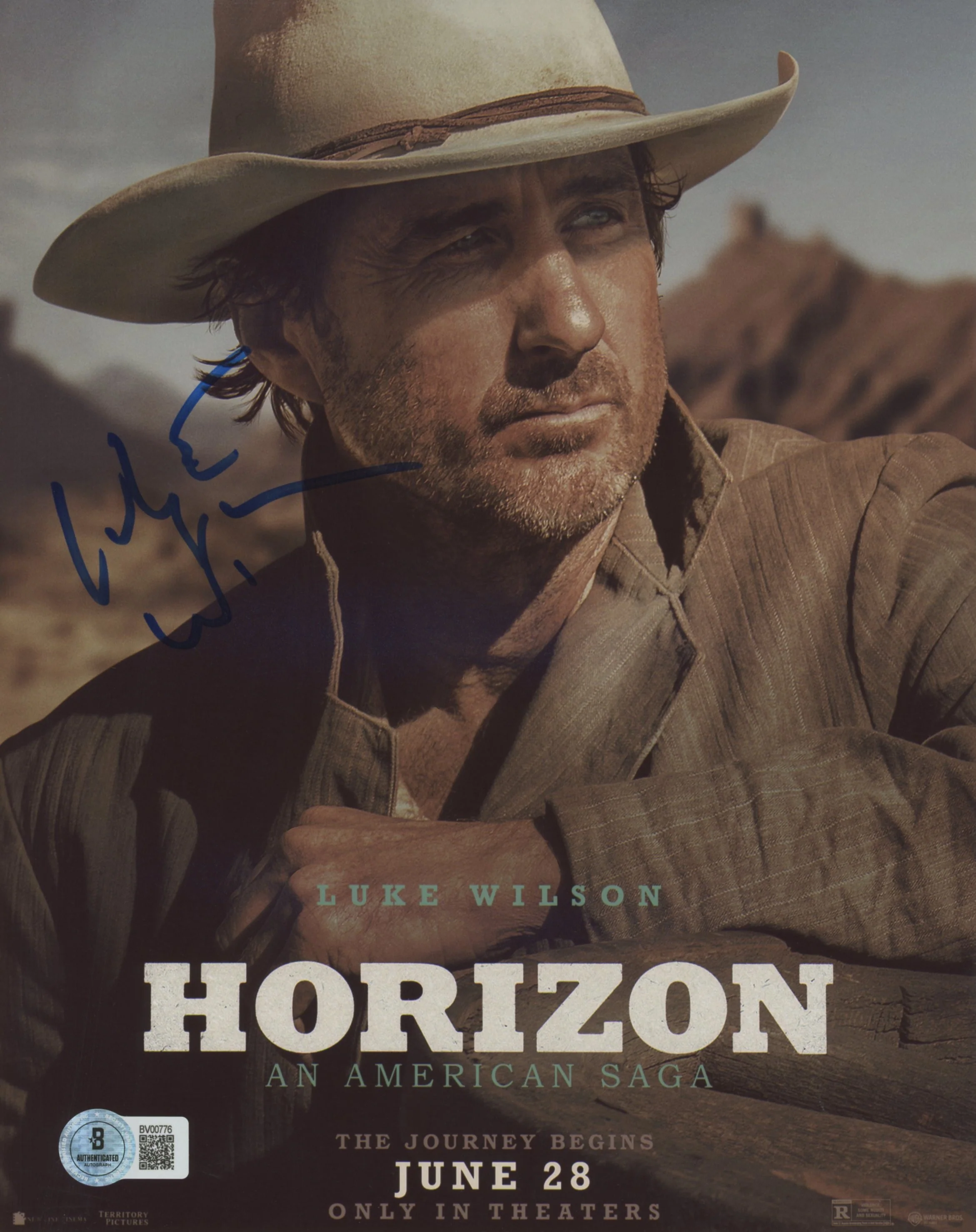 Luke Wilson Horizon: An American Saga Authentic Signed 8x10 Photo BAS #BV00776 - Image 2