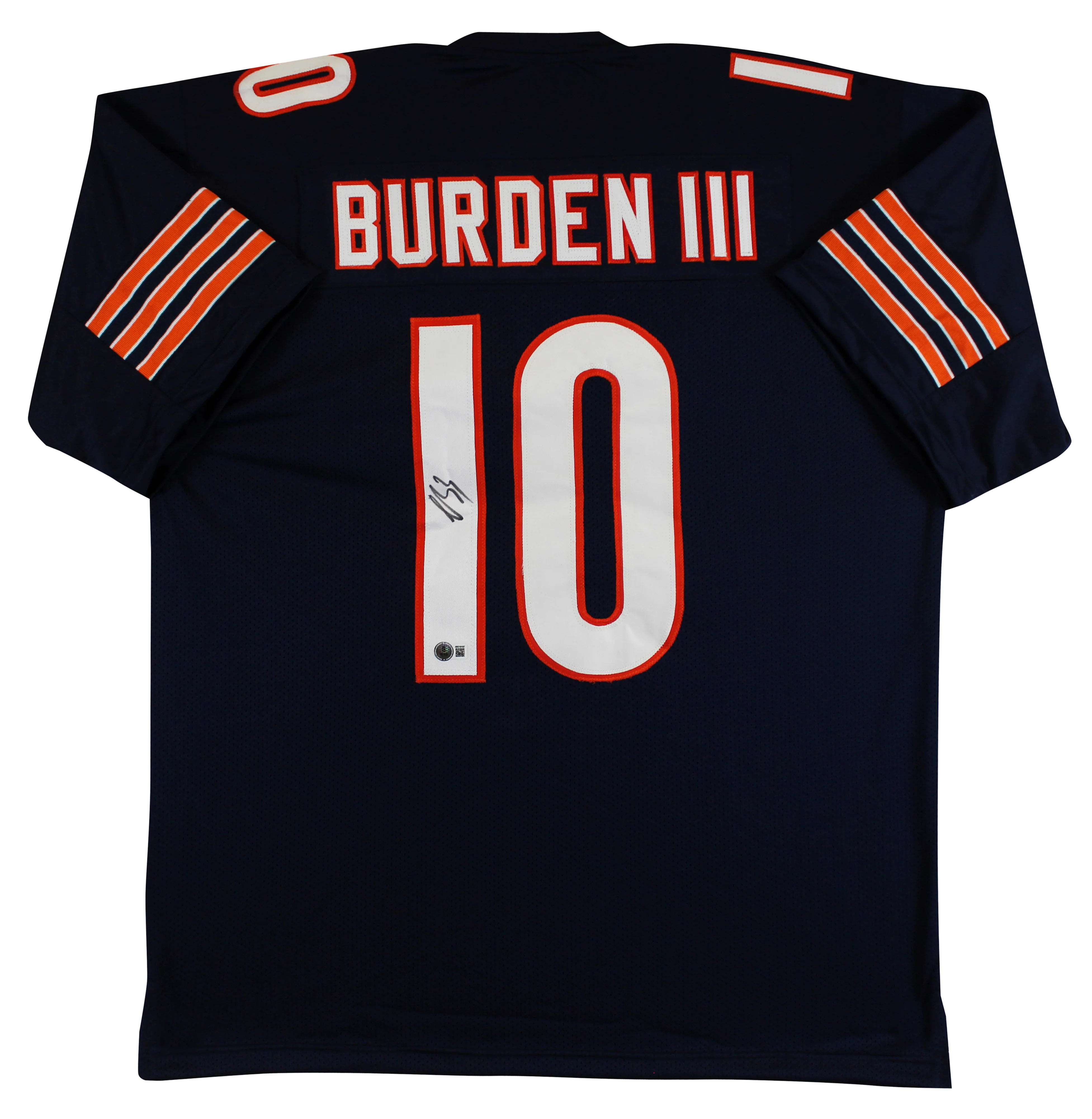 Luther Burden III Authentic Signed Navy Pro Style Jersey BAS Witnessed 2