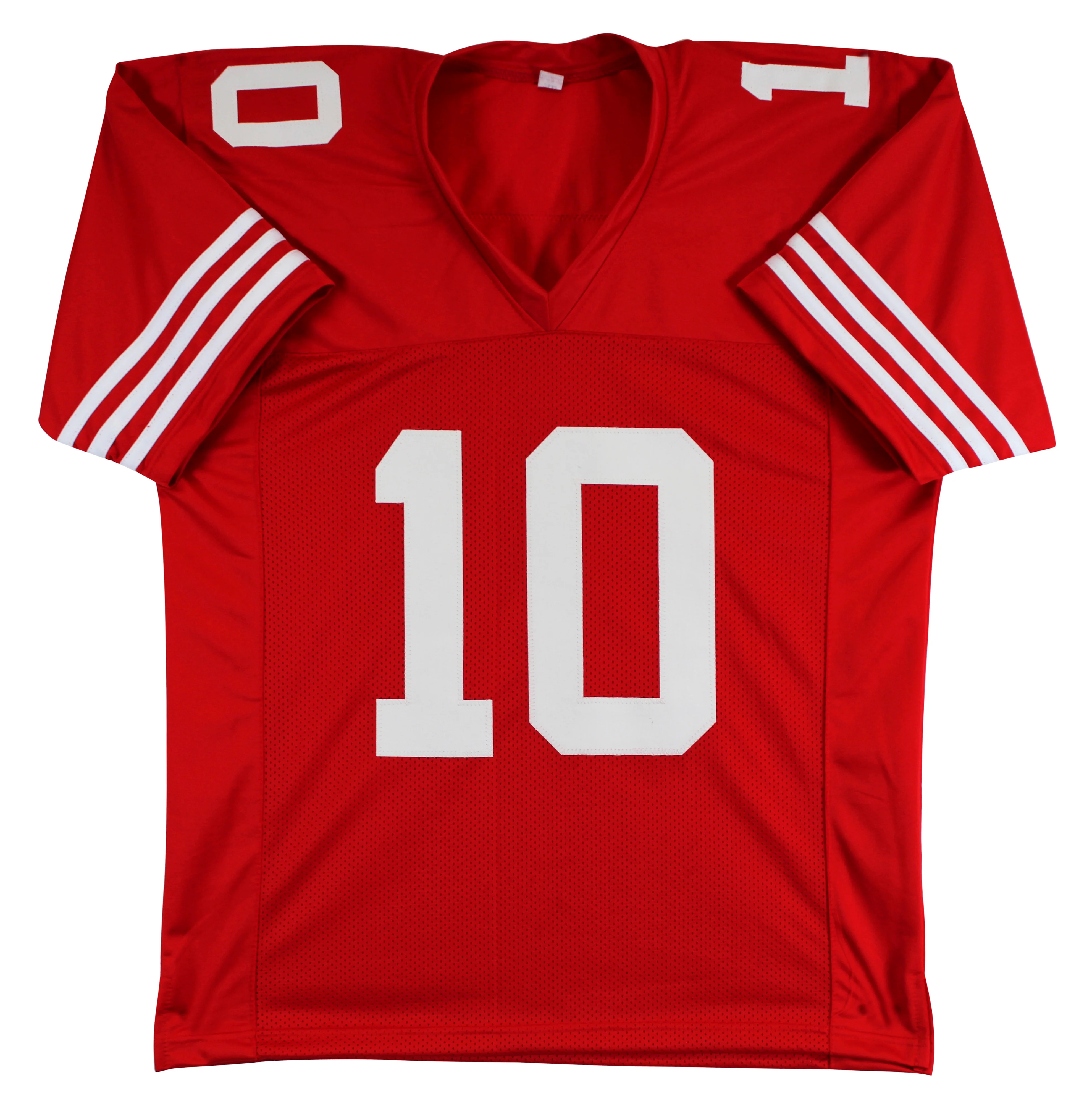 Mac Jones Authentic Signed Red Pro Style Jersey Autographed BAS Witnessed - Image 4