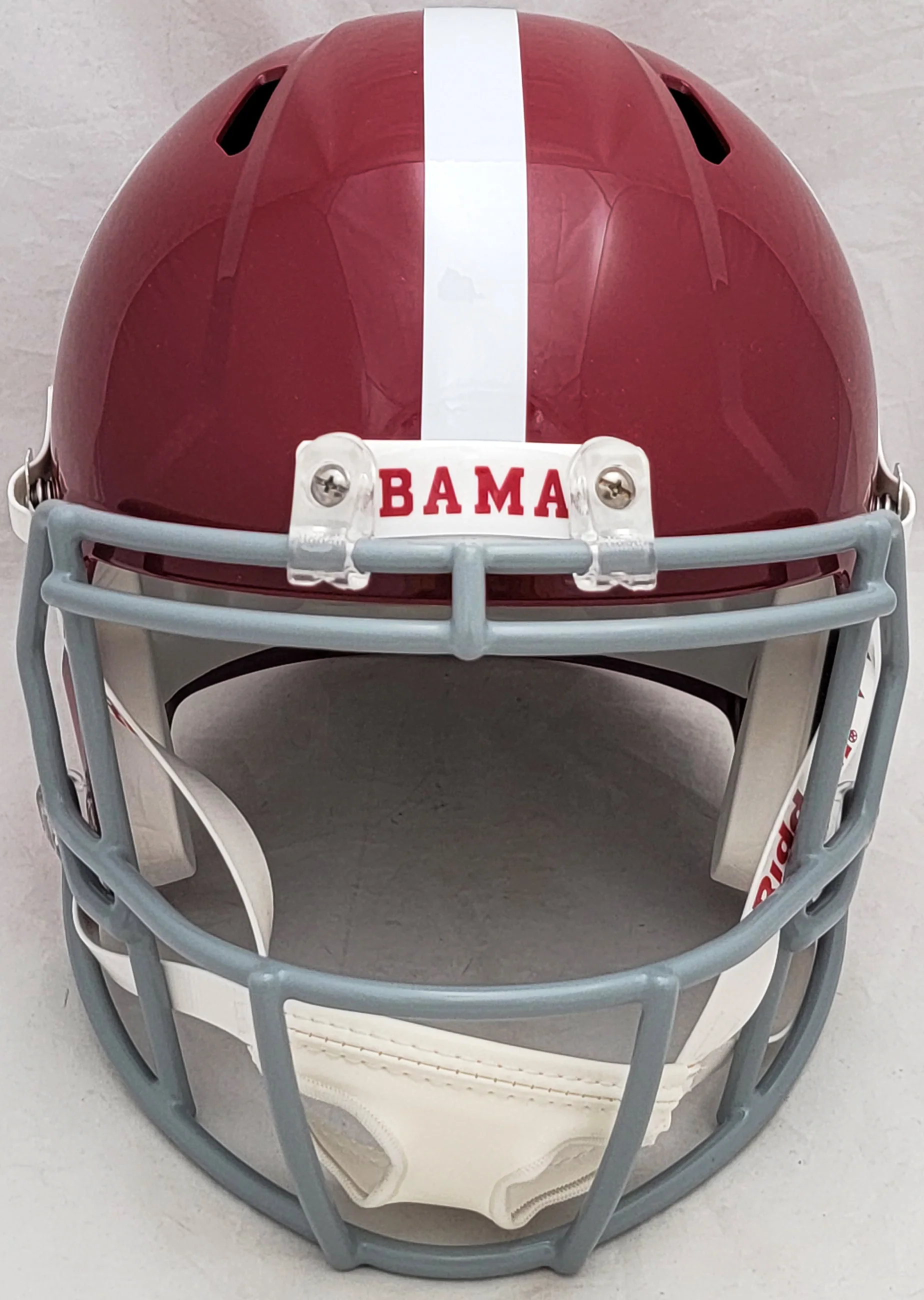 Mac Jones Autographed Alabama Crimson Tide Red Full Size Replica Speed Helmet Beckett BAS Witness Stock #206520 - Image 5