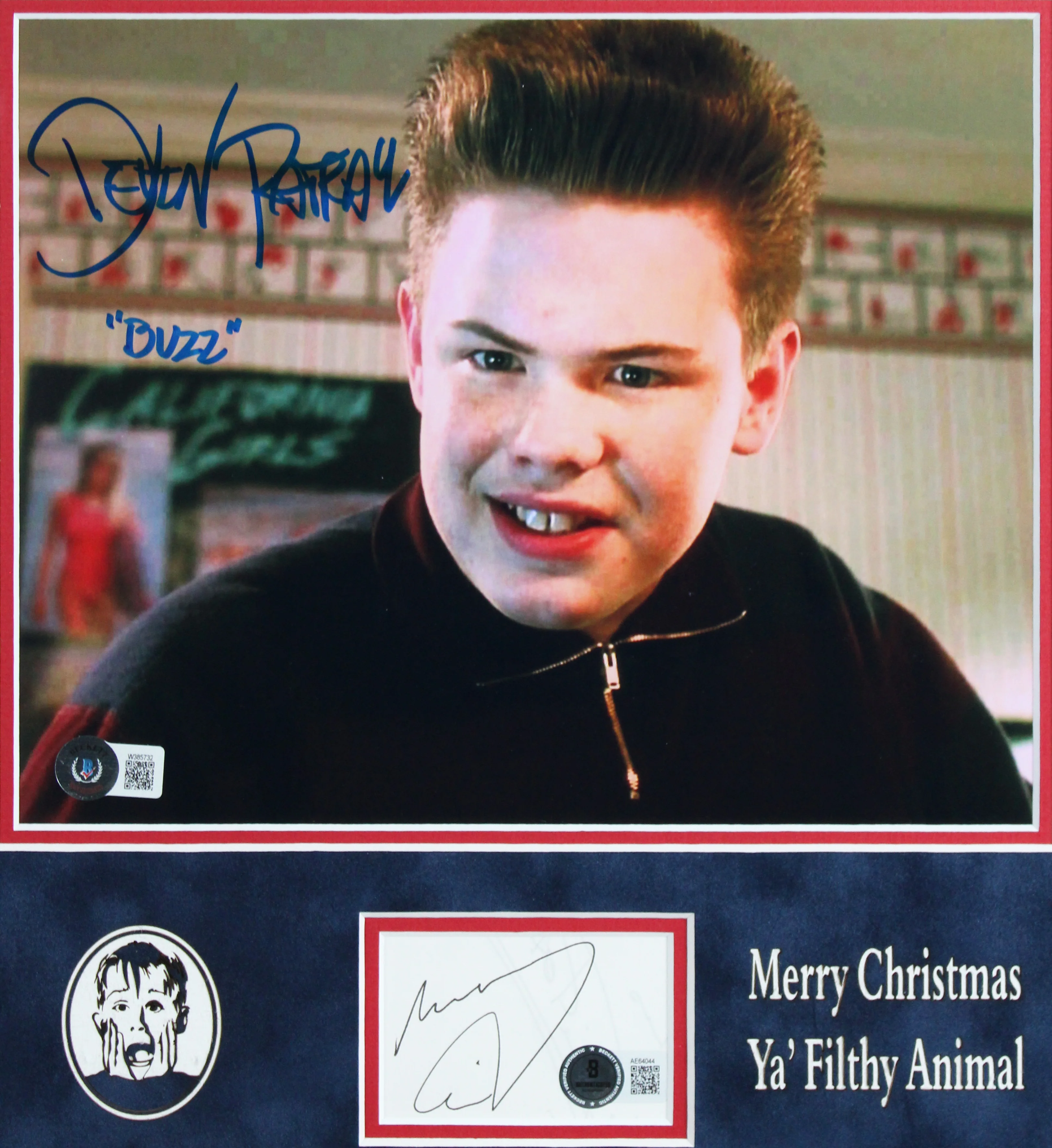 MaCaulay Culkin & Devin Ratray Home Alone Authentic Signed Framed Display BAS - Image 3