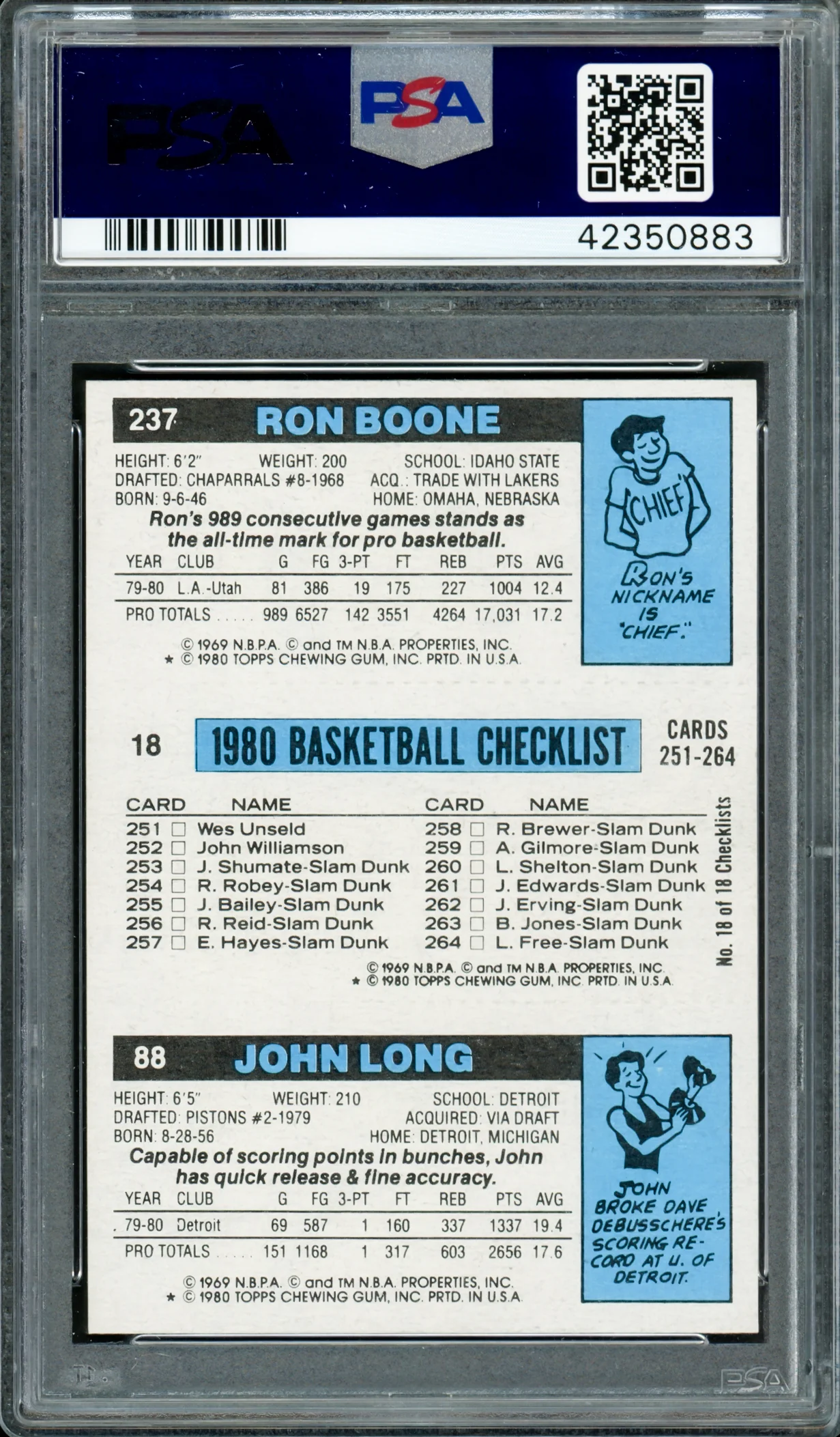 Magic Johnson Autographed 1980 Topps Rookie Card #237 Los Angeles Lakers Auto Grade Gem Mint 10 PSA/DNA #42350883 - Image 2