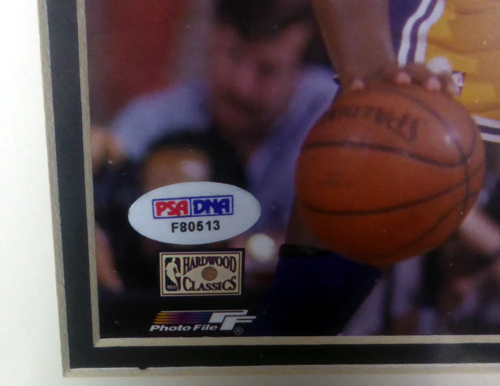 Magic Johnson & Dennis Johnson Autographed Framed 8x10 Photo PSA/DNA #F80513 - Image 4