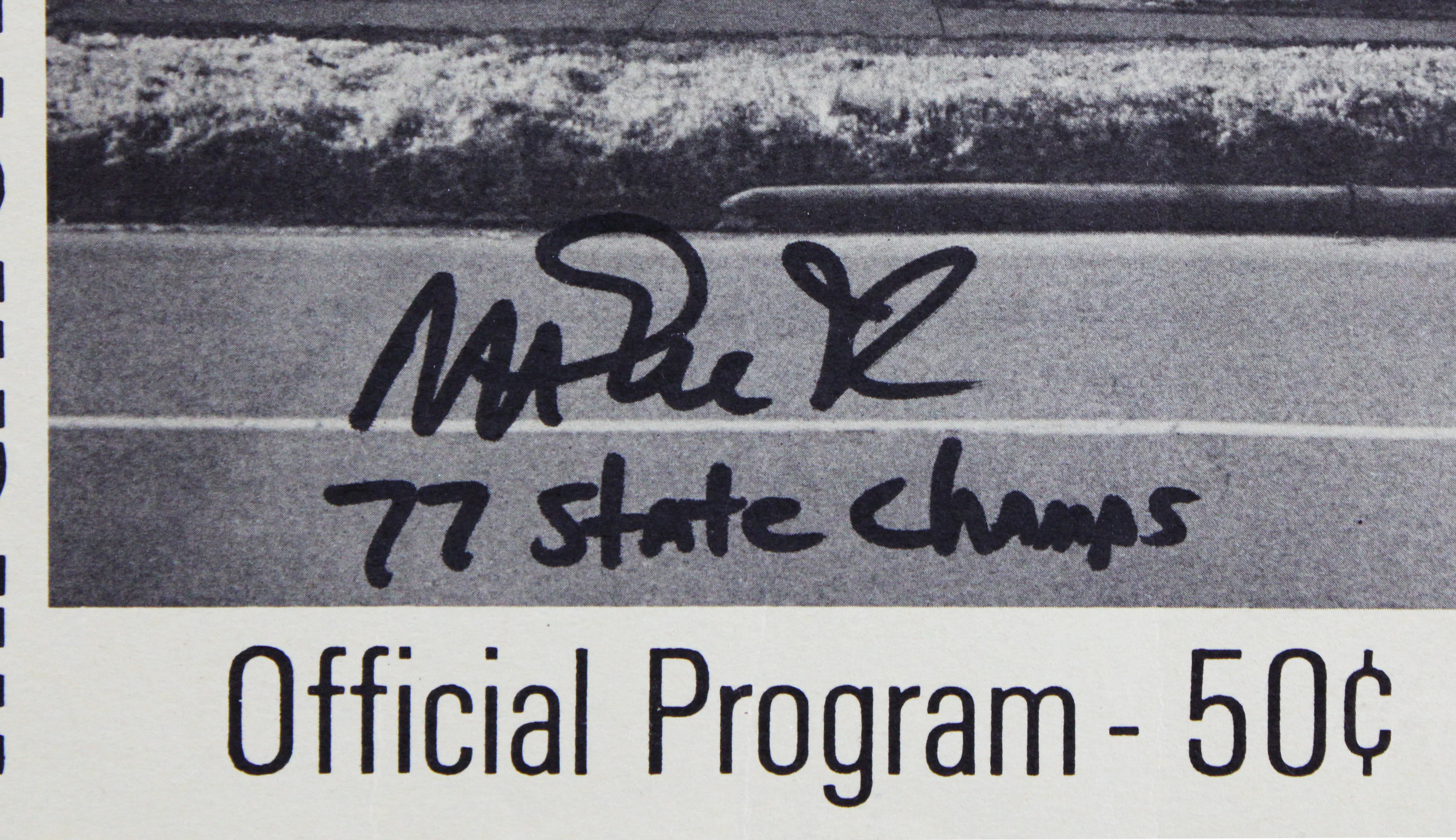 Magic Johnson Signed 1977 Michigan High School Championships Program BAS Wit 1 - Image 3