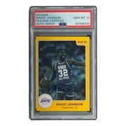 Magic Johnson Signed LA Lakers 1986 Star #7 Trading Card PSA/DNA Gem MT 10 - Image 3