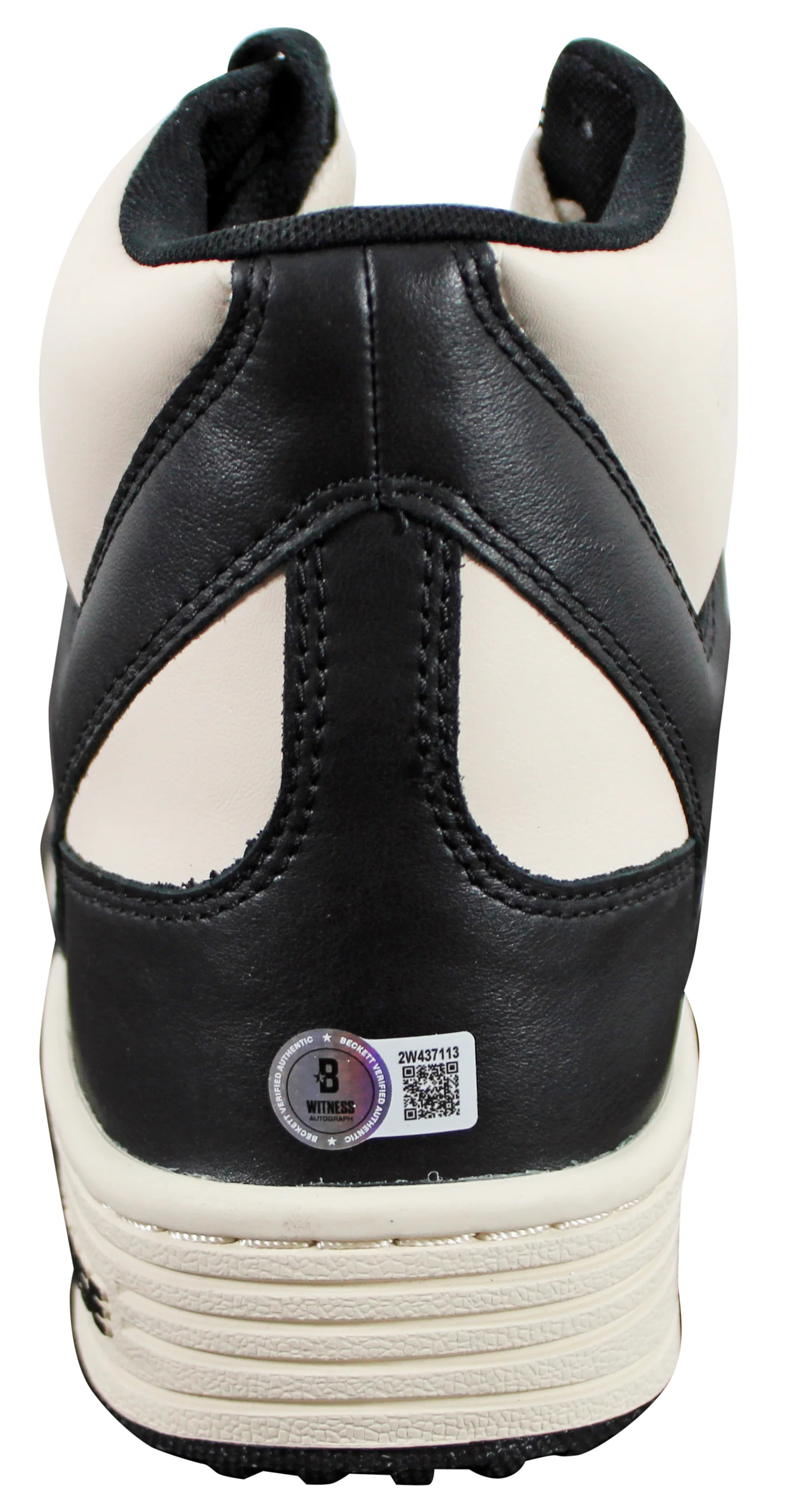 Magic Johnson Signed Left Black & White Converse Weapon Shoe W/ Case BAS Wit 1 - Image 8