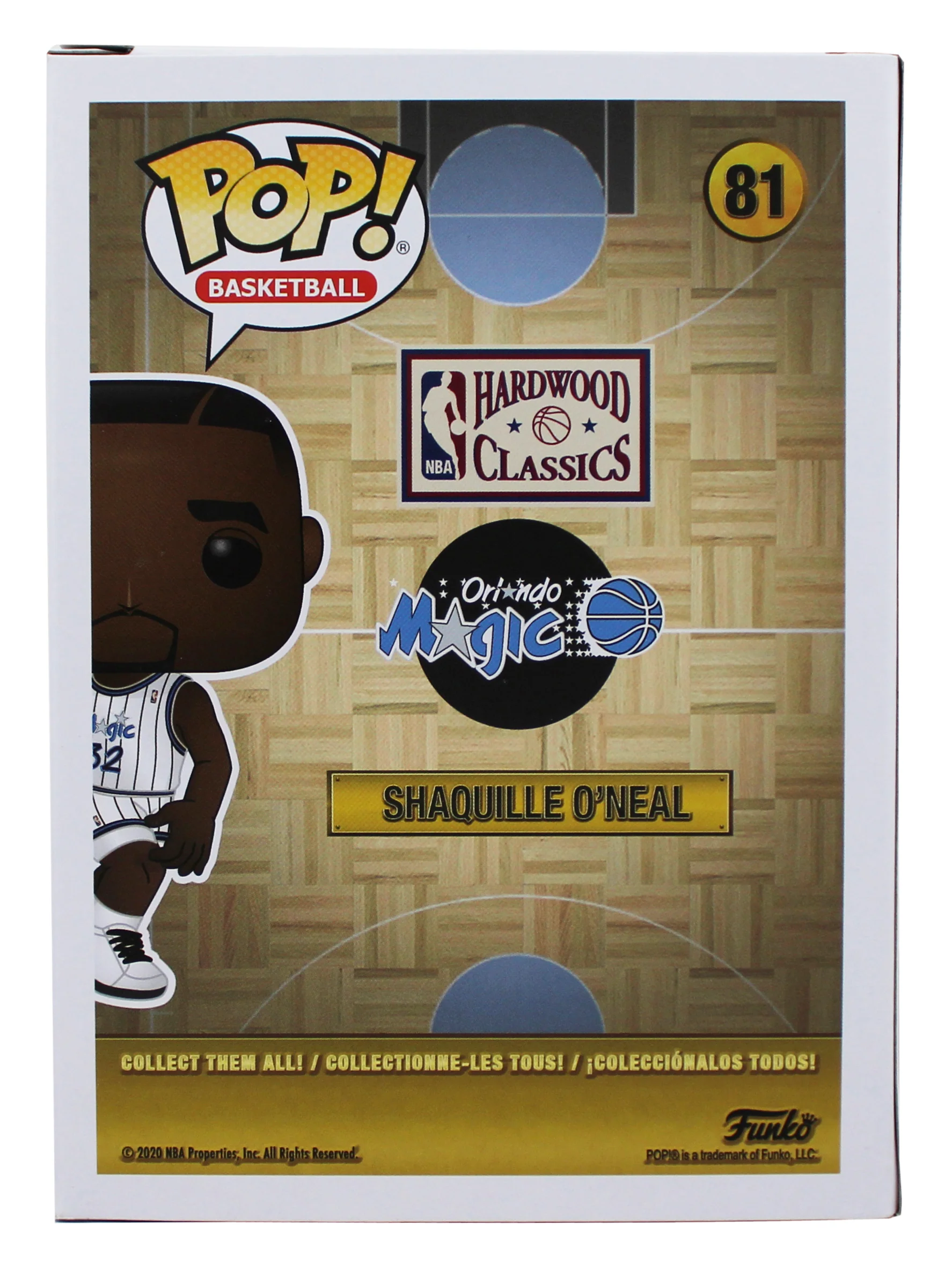 Magic Shaquille O'Neal Authentic Signed HWC #81 Funko Pop Vinyl Figure BAS Wit - Image 5
