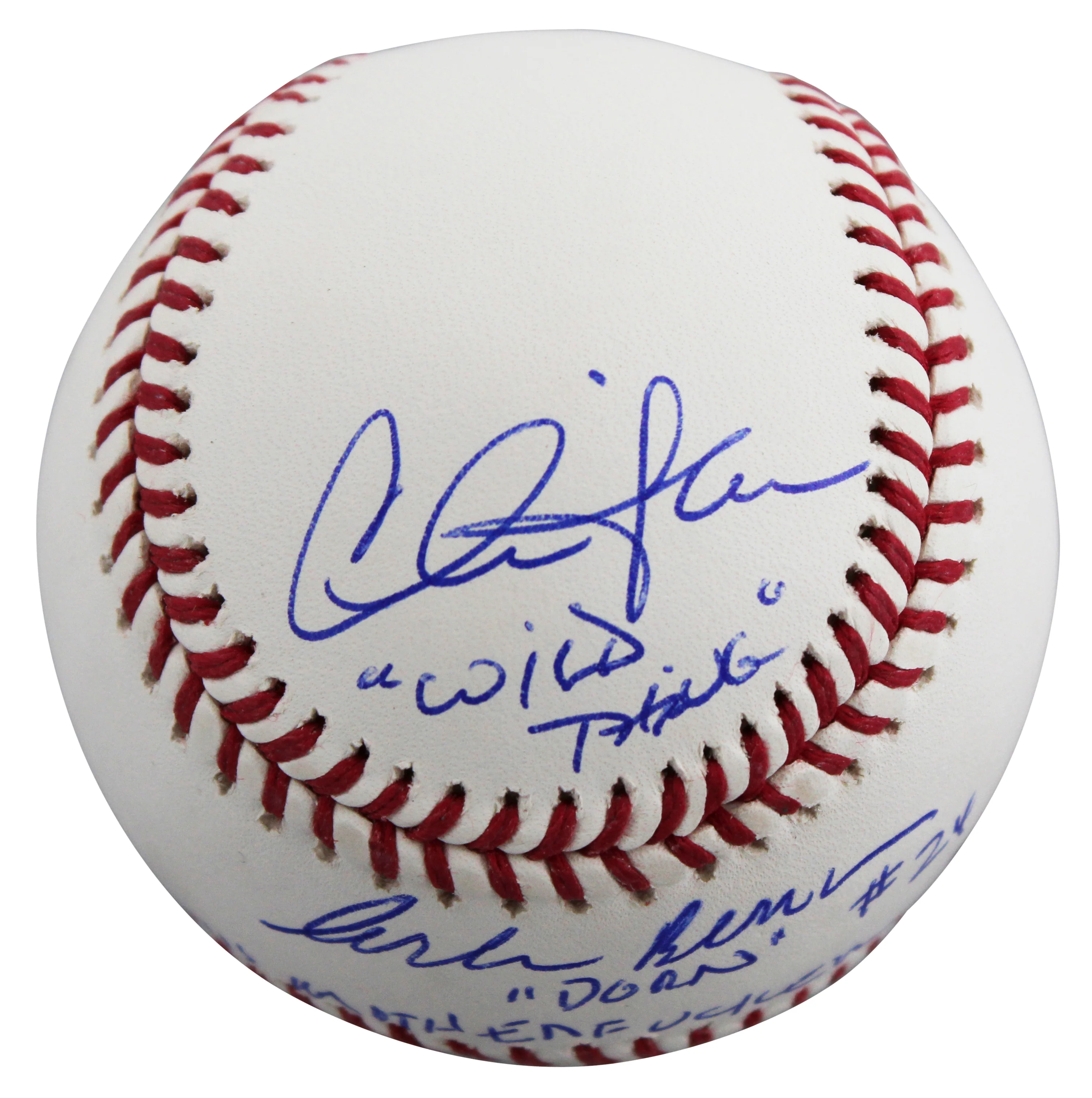 Major League (3) Sheen, Berenger & Bernsen Signed Oml Baseball W/ Case BAS Wit 1 - Image 5