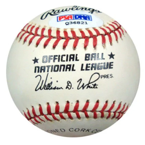 Mal Mallette Autographed Official NL Baseball Brooklyn Dodgers PSA/DNA #Q36821 - Image 2