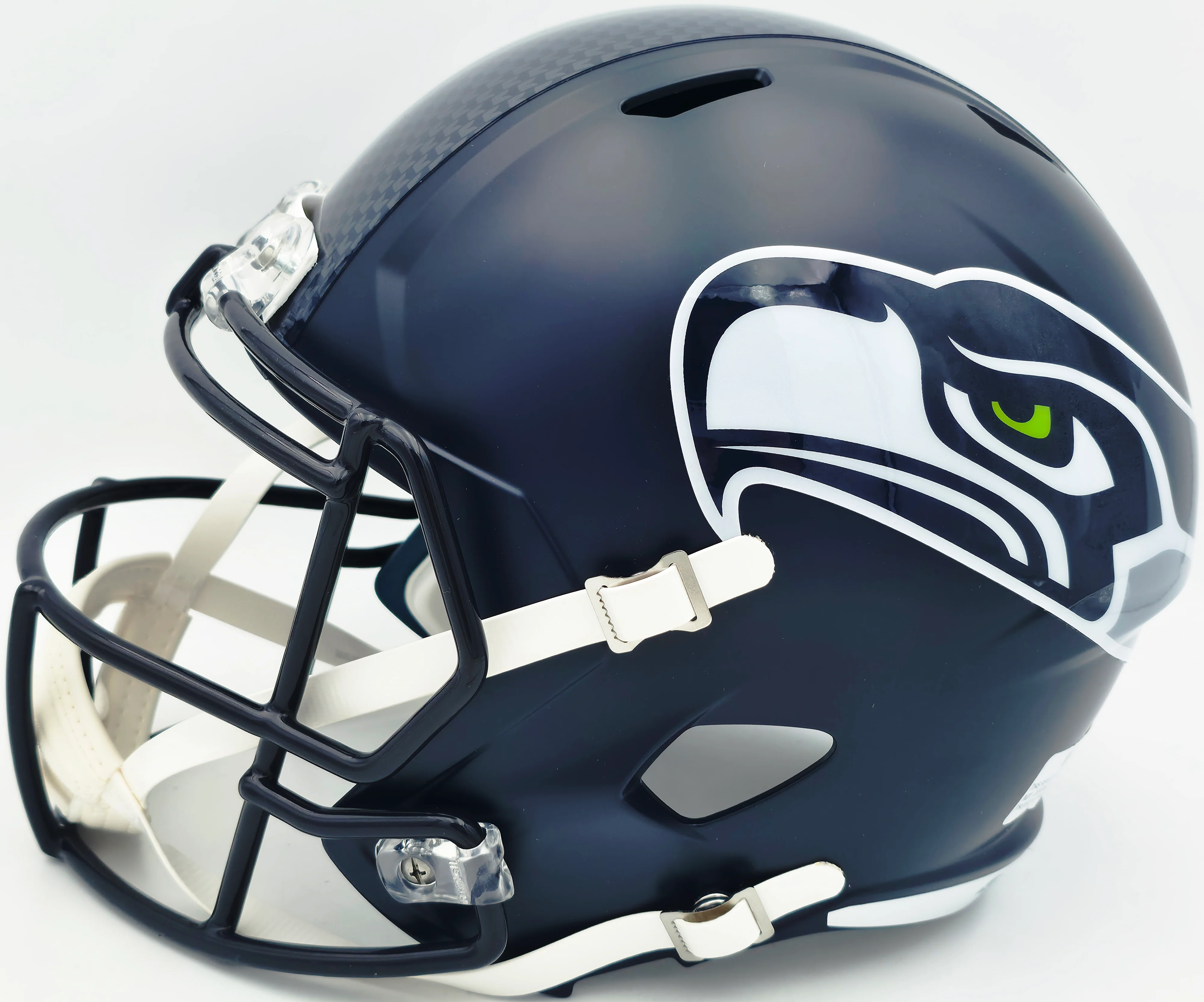Malcolm Smith Autographed Seattle Seahawks Blue Full Size Speed Replica Helmet "SB LXVIII MVP" Beckett BAS Witness Stock #262124 - Image 5