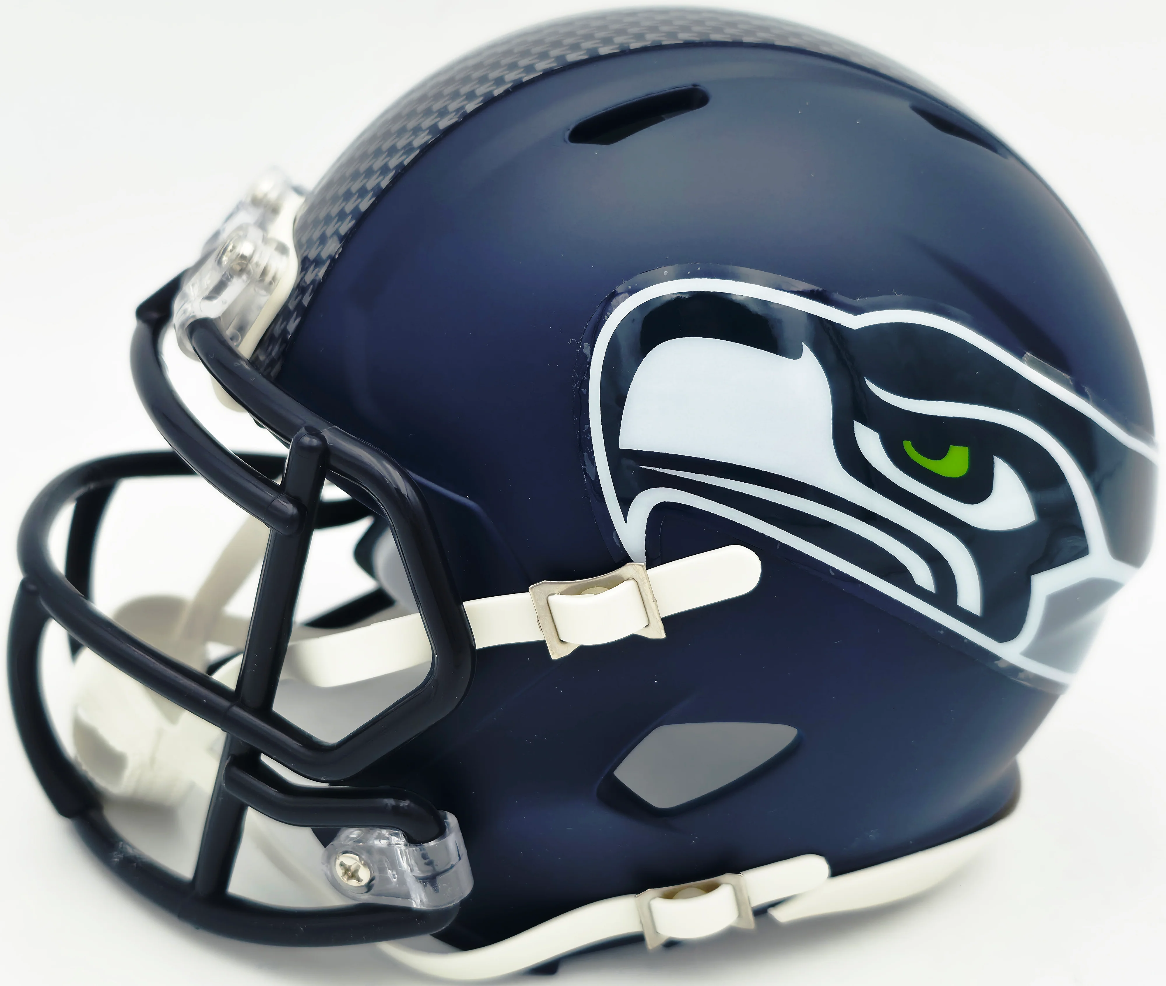 Malcolm Smith Autographed Seattle Seahawks Blue Speed Mini Helmet "SB LXVIII MVP" Beckett BAS Witness Stock #262123 - Image 5