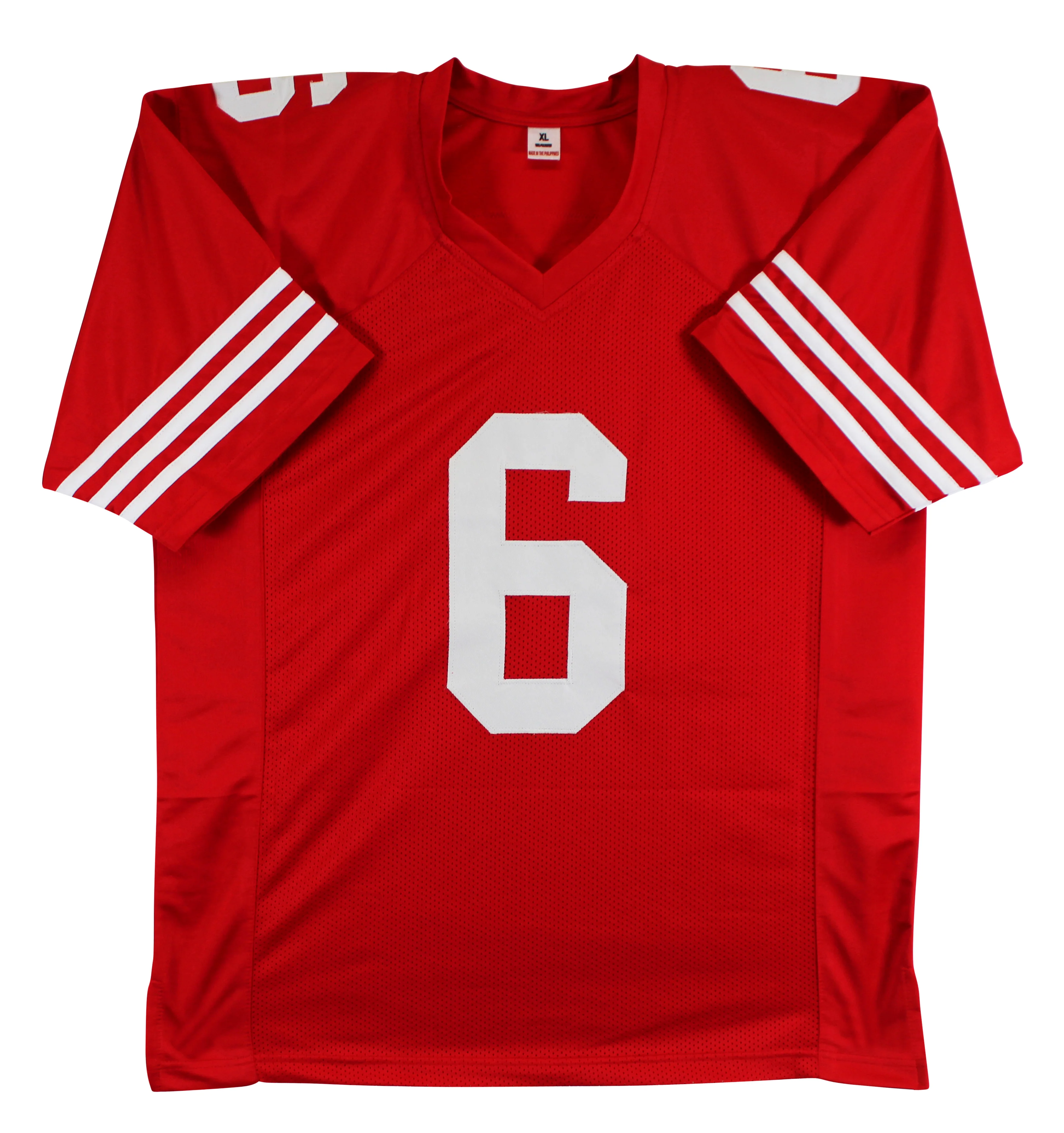 Malik Mustapha Authentic Signed Red Pro Style Jersey Autographed BAS - Image 4