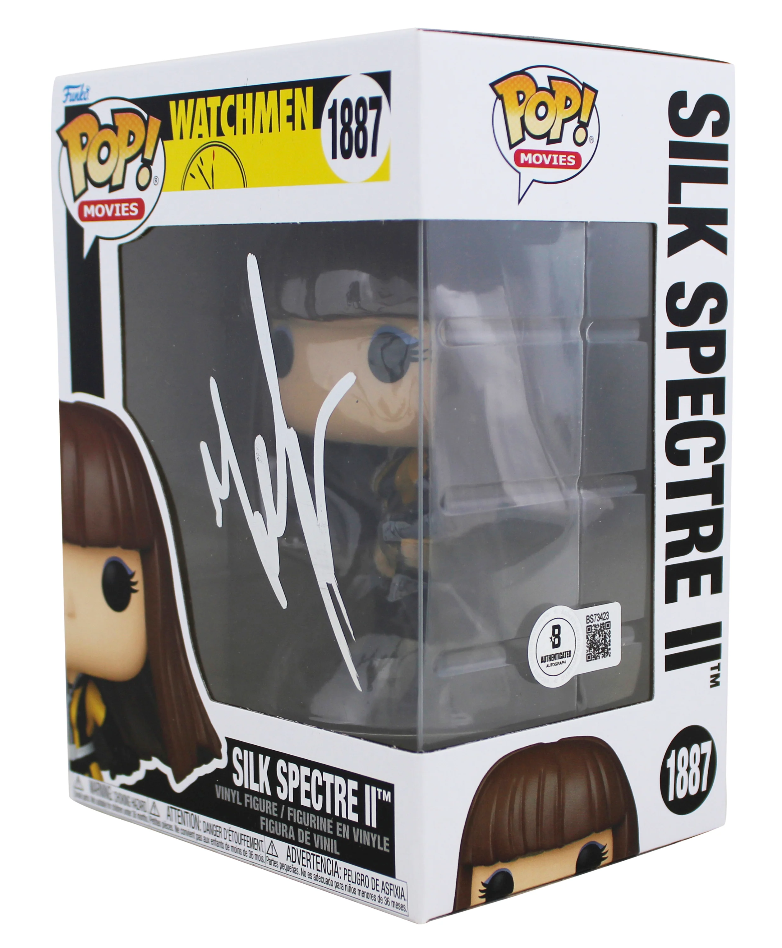 Malin Akerman Watchmen Signed Silk Spectre #1887 Funko Pop Figure BAS #BS73423 - Image 3