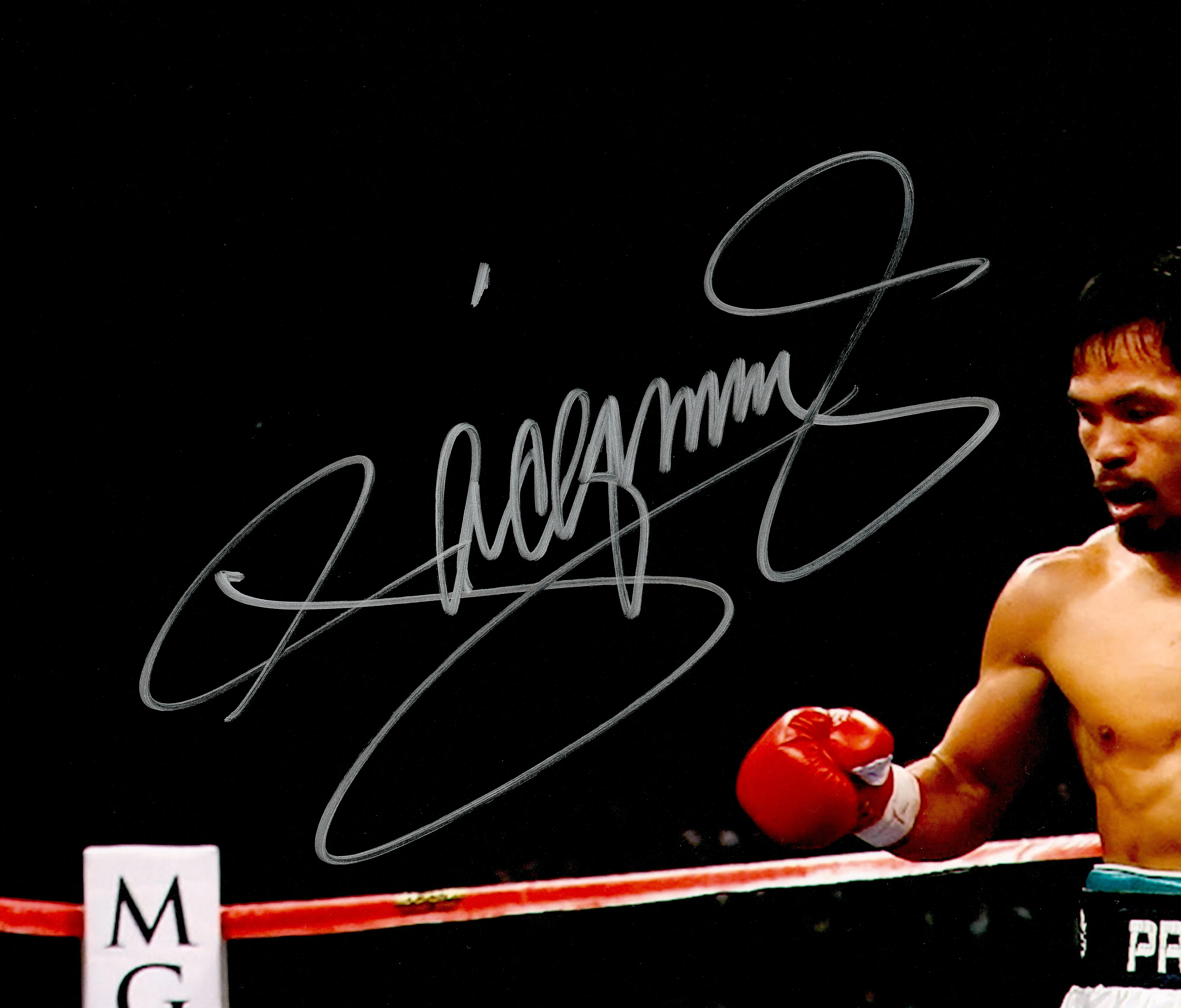 Manny Pacquiao Autographed 16x20 Photo Beckett BAS Witness Stock #262347 - Image 2