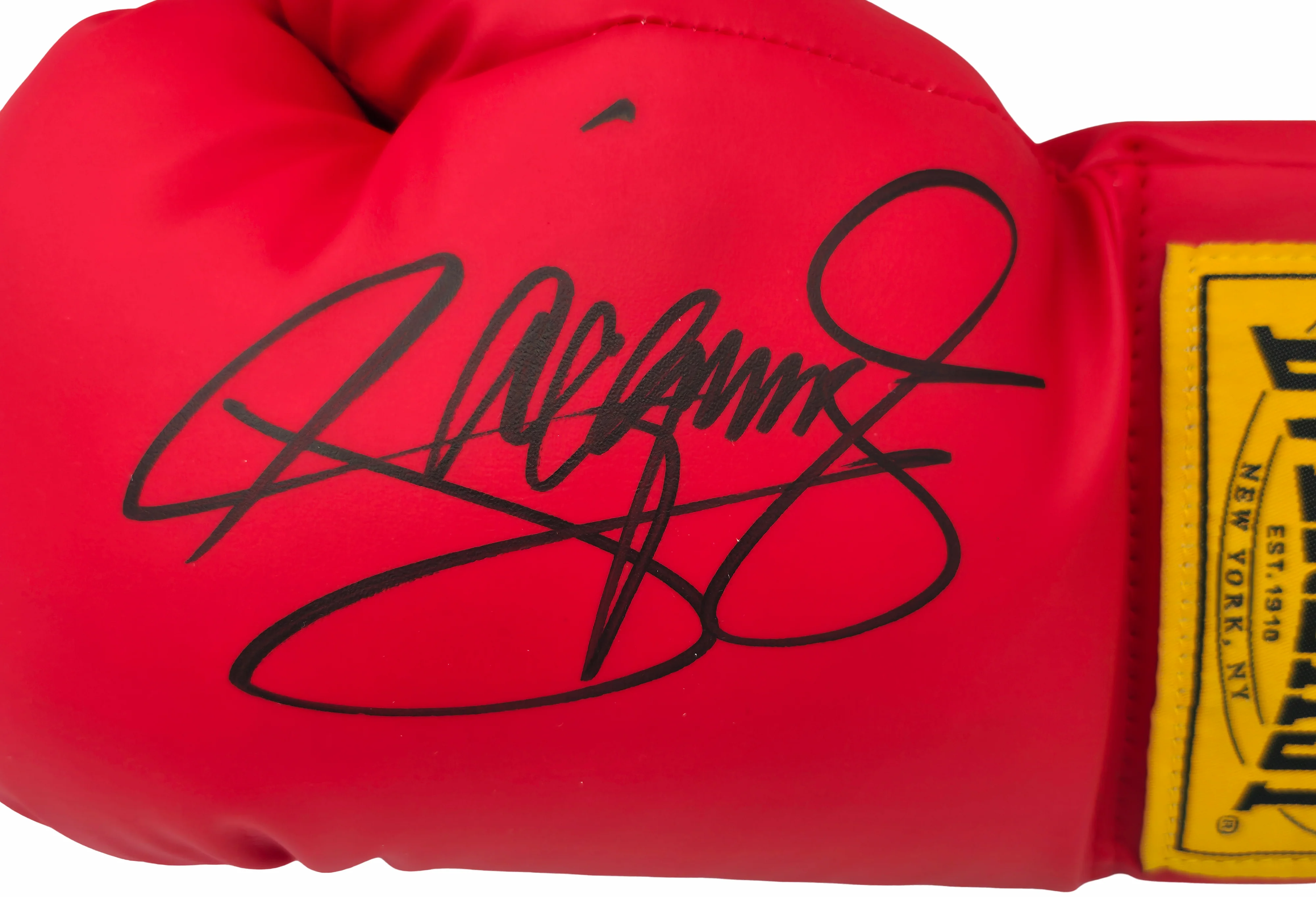 Manny Pacquiao Autographed Red Everlast Vinyl Boxing Glove LH Beckett BAS Witness Stock #262341 - Image 2