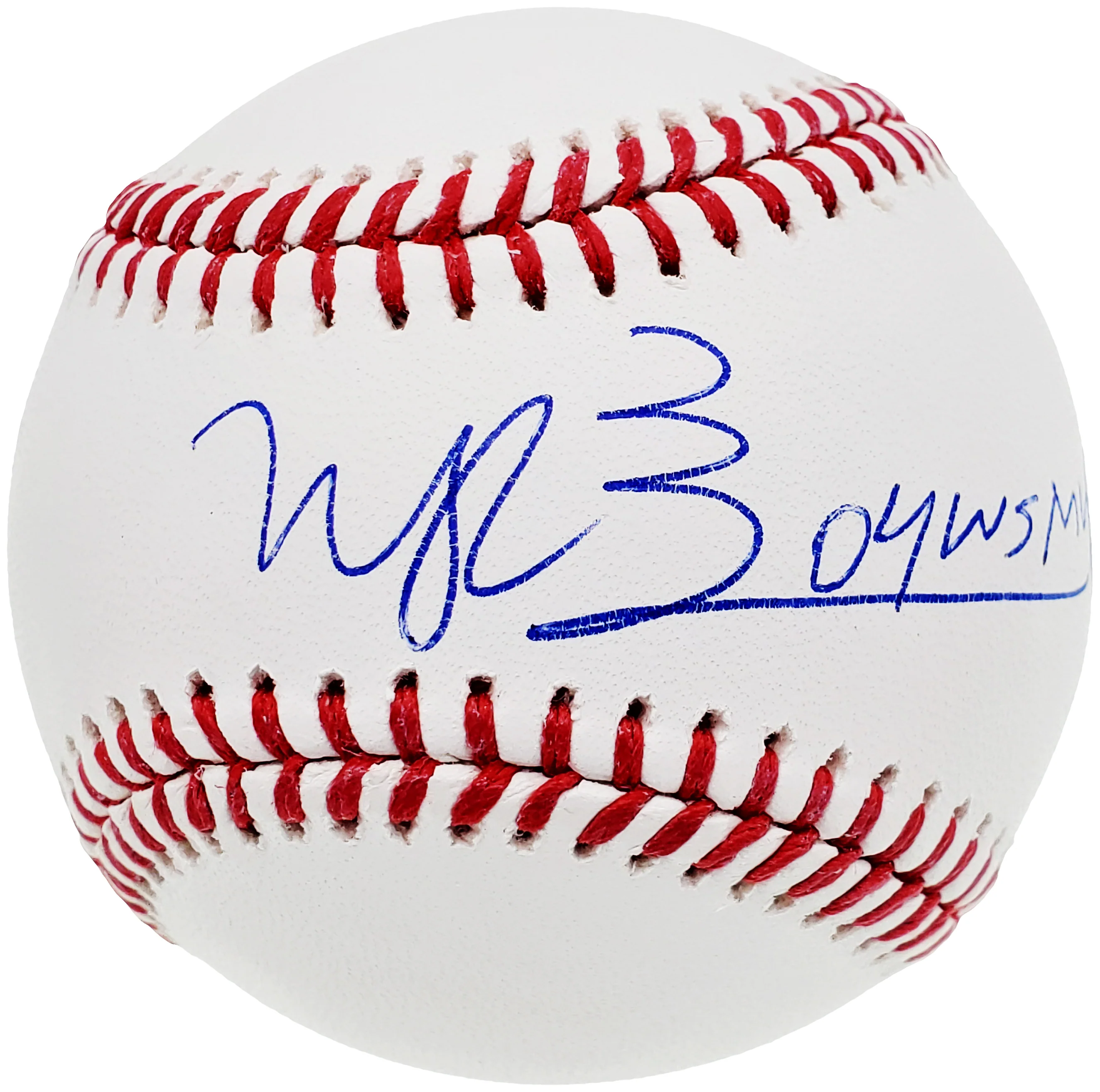 Manny Ramirez Autographed Official MLB Baseball Boston Red Sox "04 WS MVP" Beckett BAS QR Stock #200883 - Image 3
