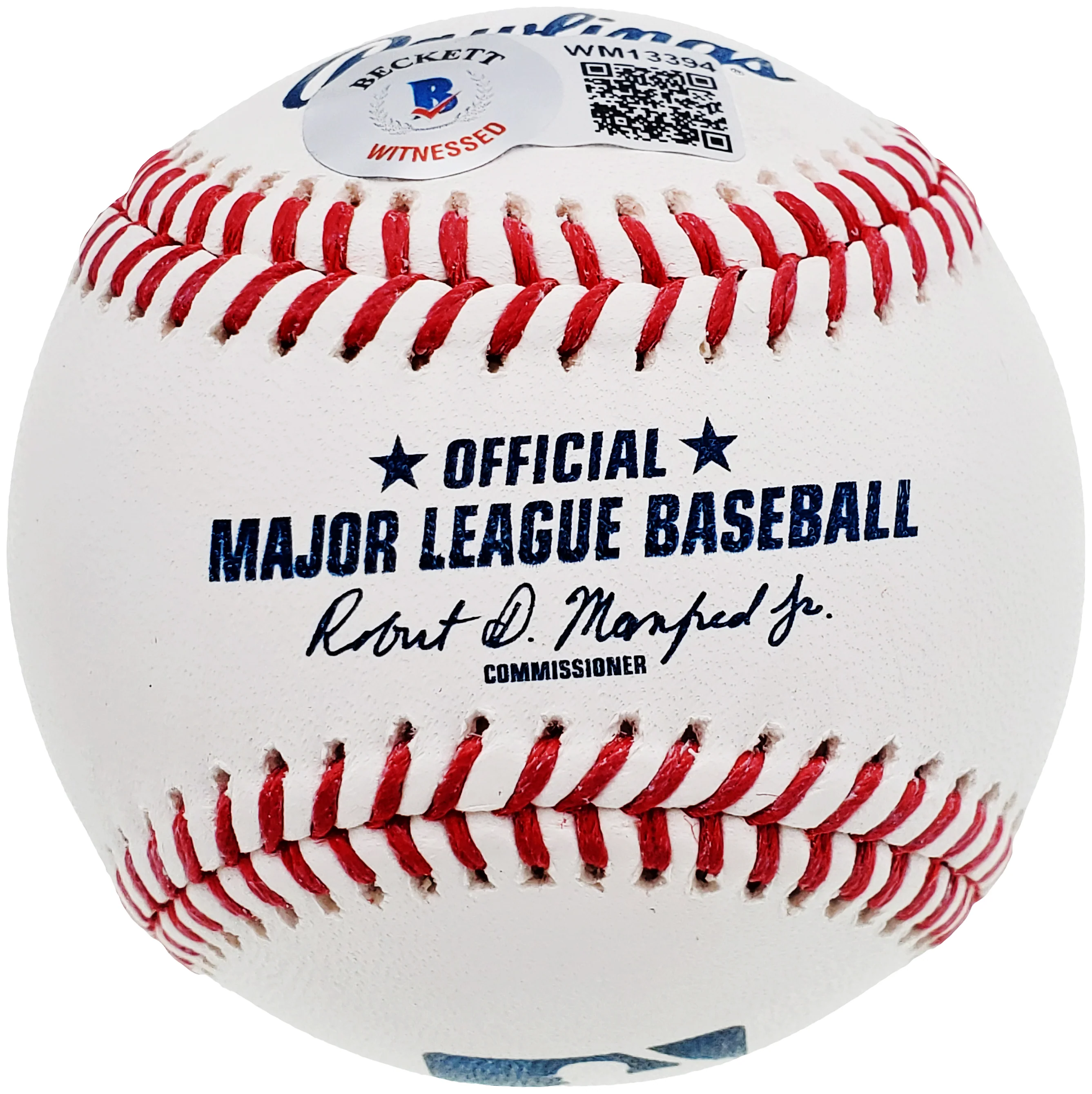 Manny Ramirez Autographed Official MLB Baseball Boston Red Sox "04 WS MVP" Beckett BAS QR Stock #200883 - Image 5