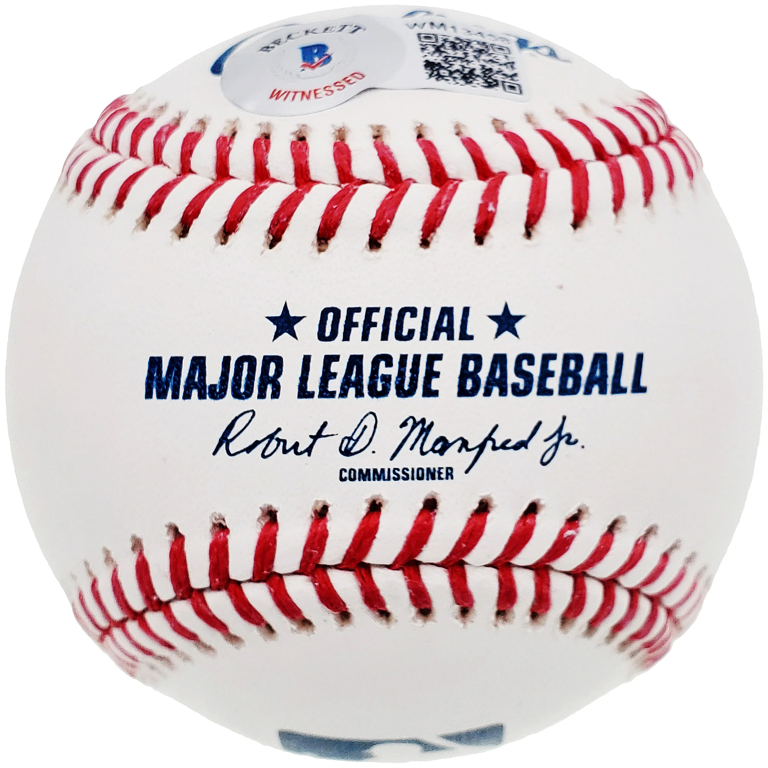 Manny Ramirez Autographed Official MLB Baseball Boston Red Sox Beckett BAS QR Stock #200881 - Image 3