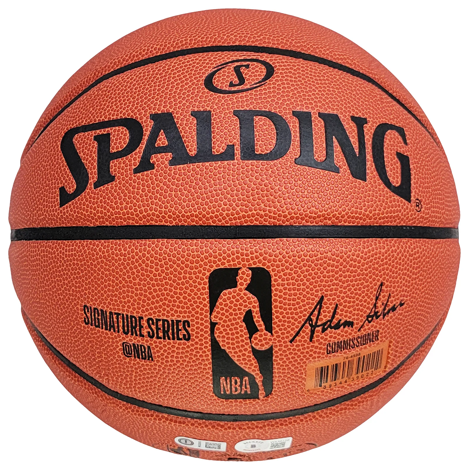 Manu Ginobili Autographed Official Spalding Signature Series Basketball San Antonio Spurs Beckett BAS Witness Stock #211904 - Image 3