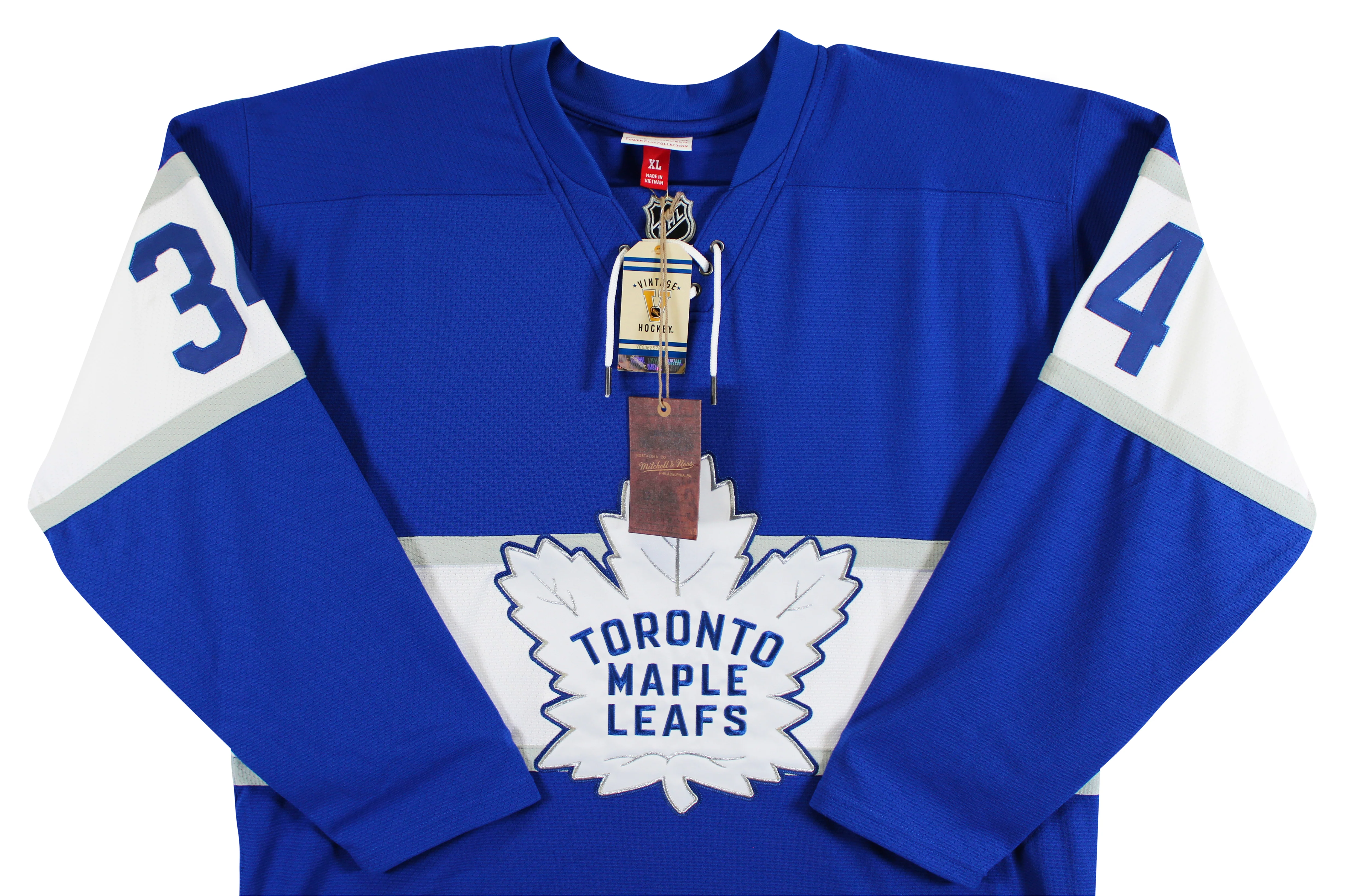 Maple Leafs Auston Matthews Signed Blue Vintage M&N Throwback Jersey Fanatics - Image 6