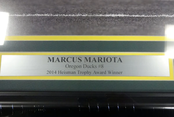 Marcus Mariota Autographed Framed 16x20 Photo Oregon Ducks MM Holo Stock #89809 - Image 3