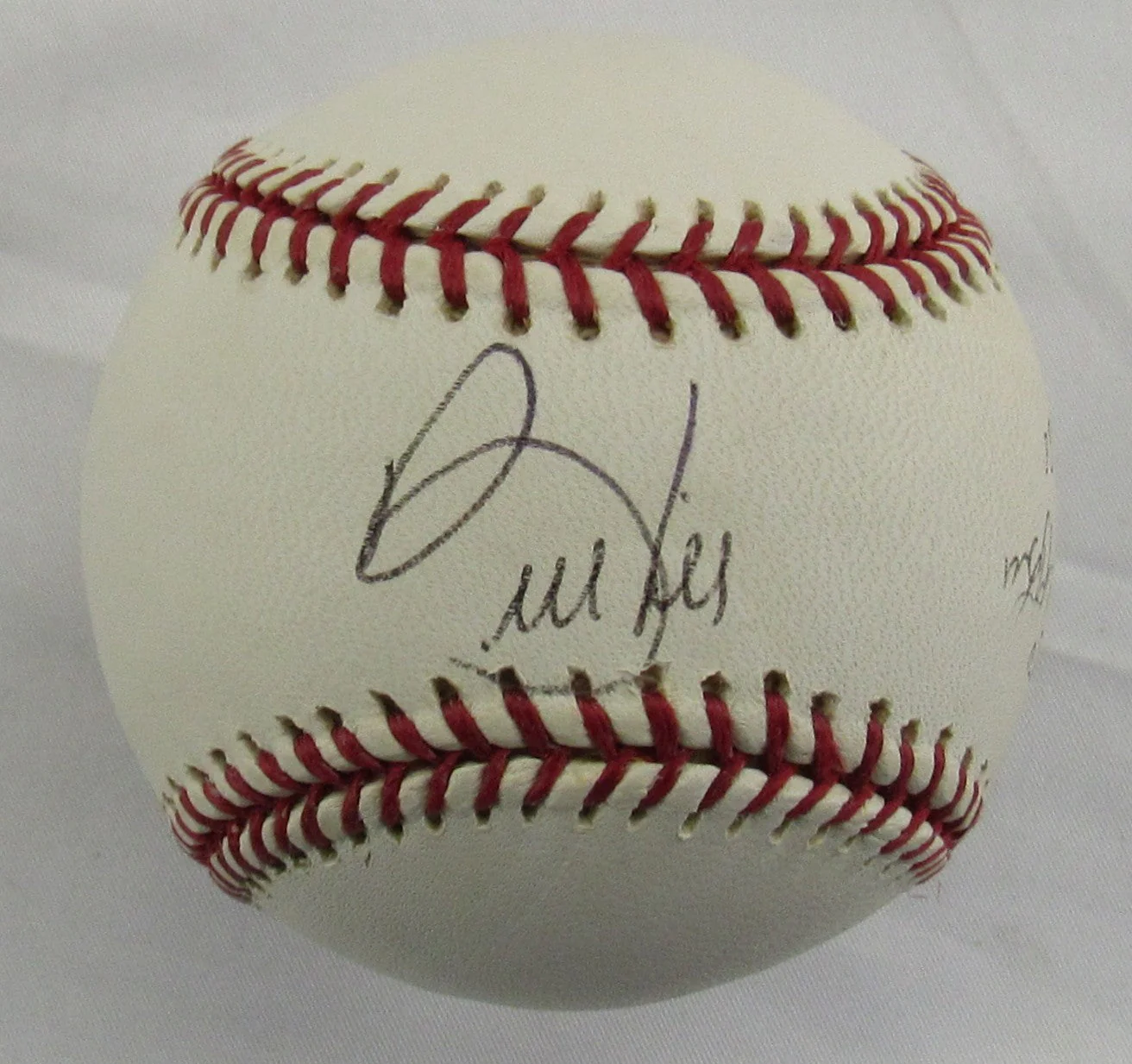 Annabelle "Lefty" Lee and Bill Lee Signed Rawlings Baseball B164